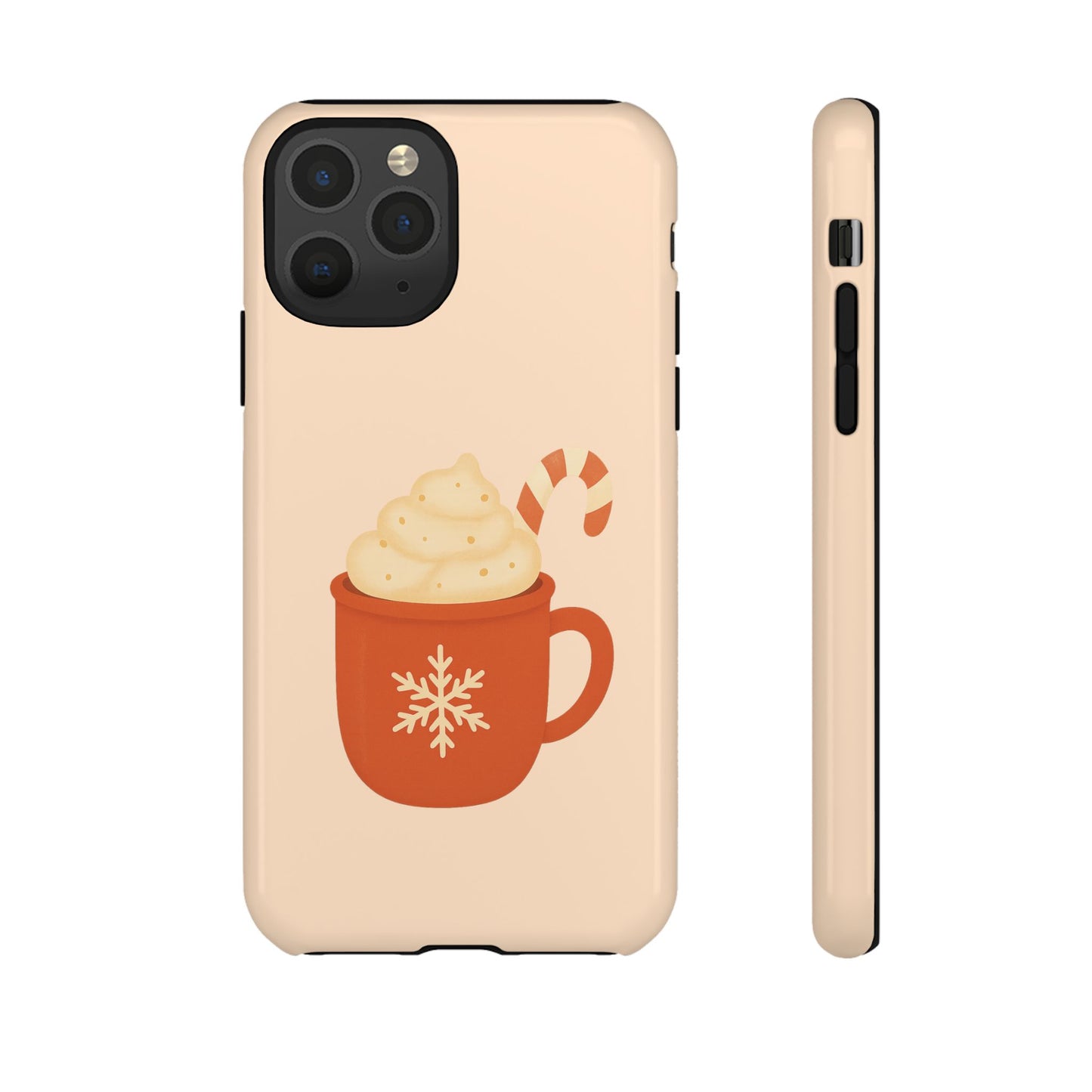 Cozy Holiday Phone Case with Hot Cocoa Design, Winter Style Cover, Cute Gift for Coffee Lovers, Seasonal Accessories, Fun Gadget Decor