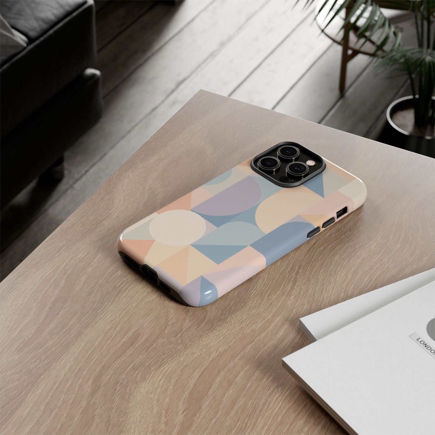 Geometric Phone Case - Stylish, Durable, Protective Cover for Everyday Use, Gift for Her, Trendy Design, Birthday, Back to School