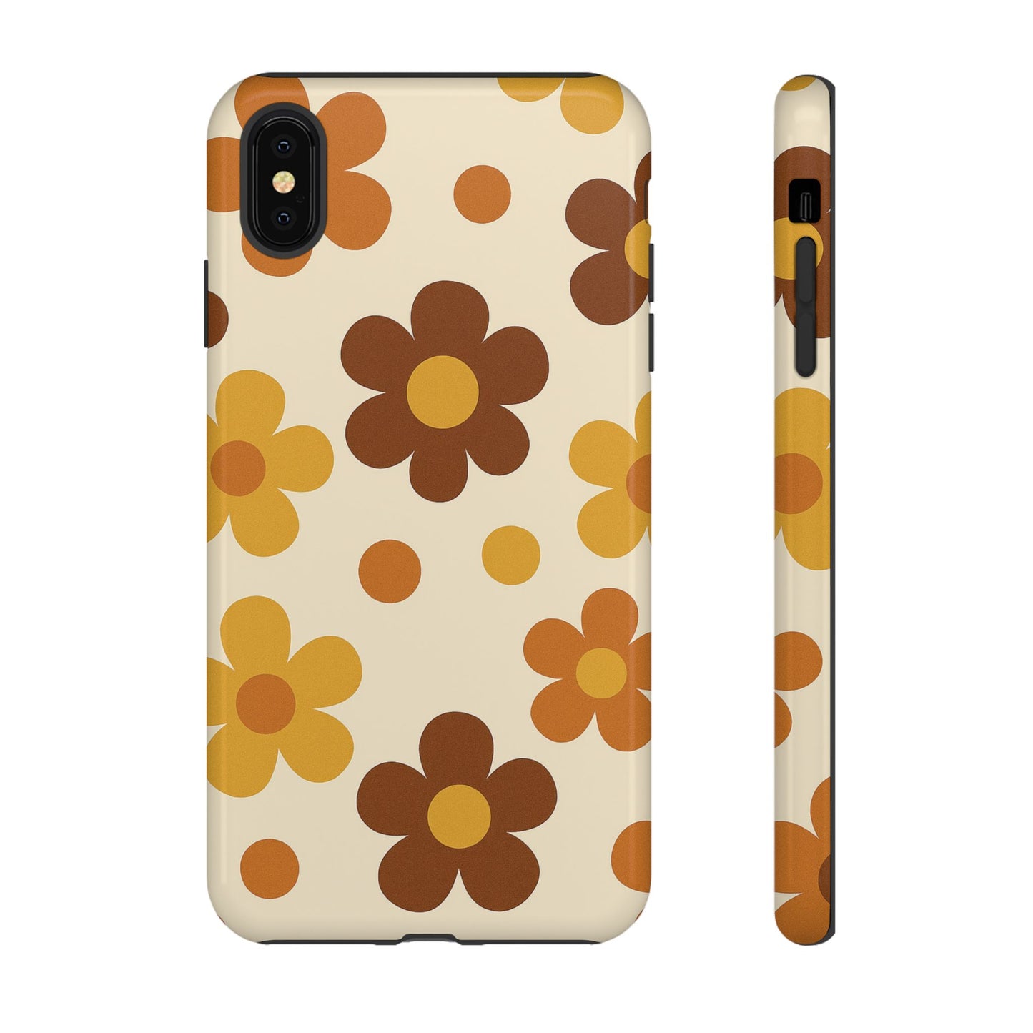 Flower Pattern Phone Case, Cute Phone Cover, Floral Design, Tough Phone Accessories, Gifts for Her, Boho Style Case