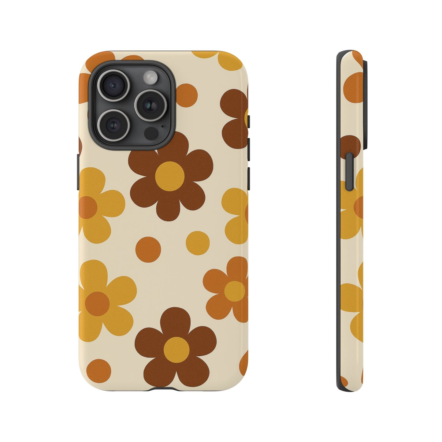 Flower Pattern Phone Case, Cute Phone Cover, Floral Design, Tough Phone Accessories, Gifts for Her, Boho Style Case
