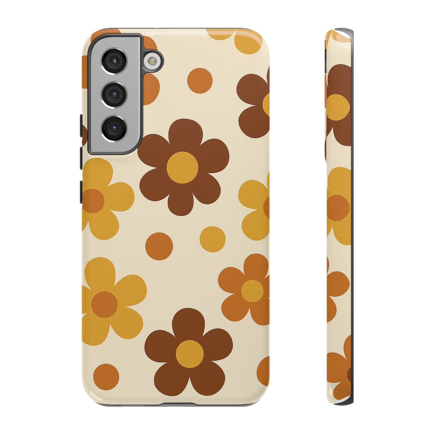Flower Pattern Phone Case, Cute Phone Cover, Floral Design, Tough Phone Accessories, Gifts for Her, Boho Style Case