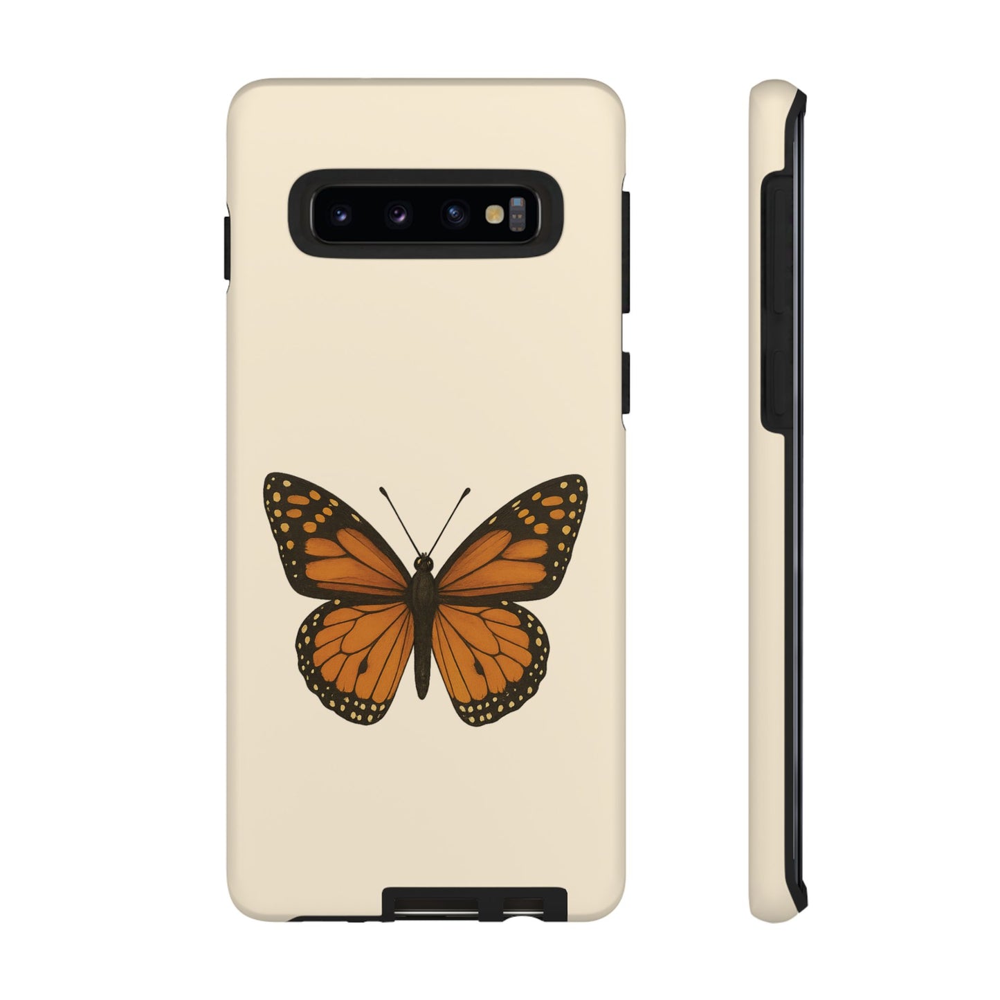 Butterfly Phone Case, Tough Phone Cover for Nature Lovers, Floral Design, Gift for Her, Trendy Cell Phone Protector