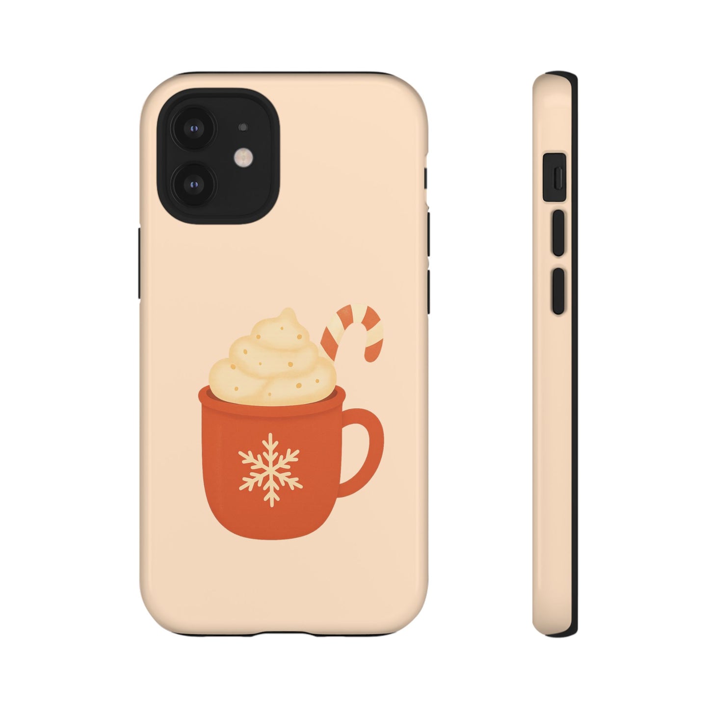 Cozy Holiday Phone Case with Hot Cocoa Design, Winter Style Cover, Cute Gift for Coffee Lovers, Seasonal Accessories, Fun Gadget Decor
