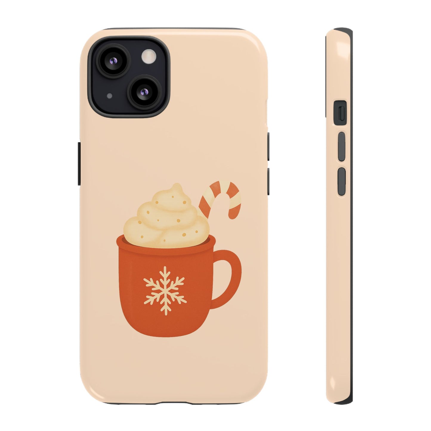 Cozy Holiday Phone Case with Hot Cocoa Design, Winter Style Cover, Cute Gift for Coffee Lovers, Seasonal Accessories, Fun Gadget Decor