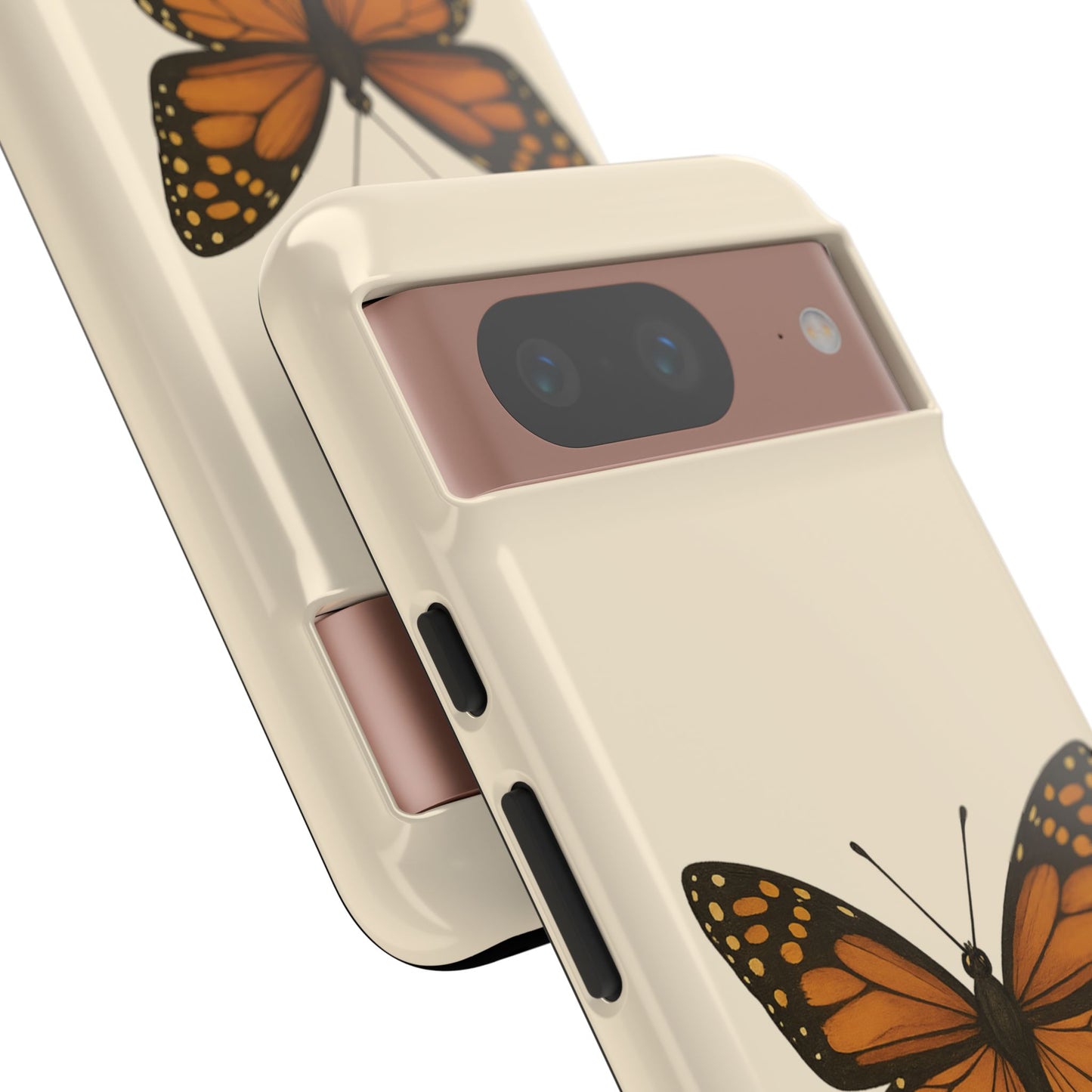 Butterfly Phone Case, Tough Phone Cover for Nature Lovers, Floral Design, Gift for Her, Trendy Cell Phone Protector