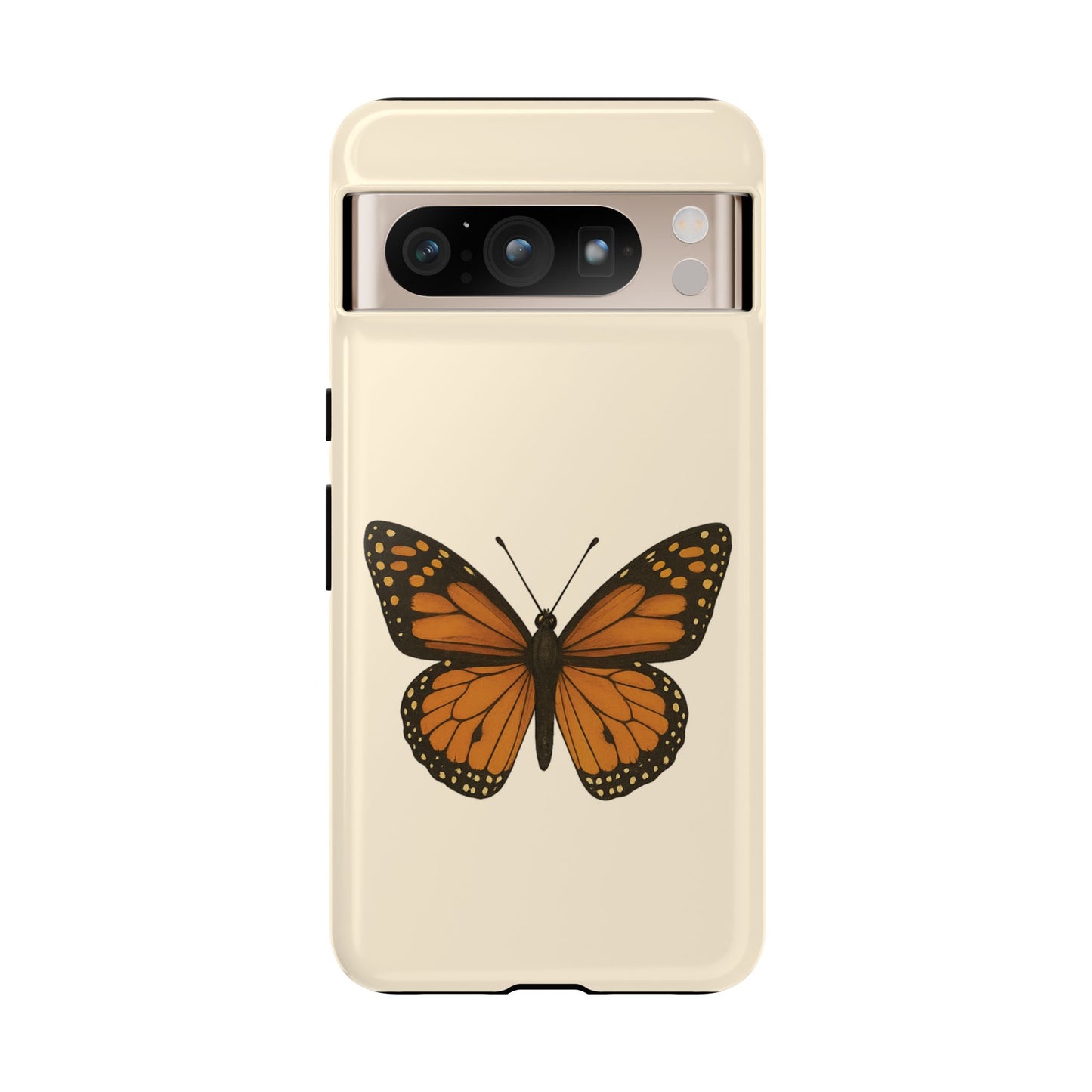 Butterfly Phone Case, Tough Phone Cover for Nature Lovers, Floral Design, Gift for Her, Trendy Cell Phone Protector
