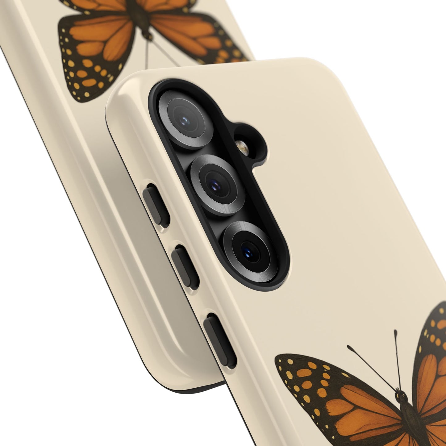 Butterfly Phone Case, Tough Phone Cover for Nature Lovers, Floral Design, Gift for Her, Trendy Cell Phone Protector