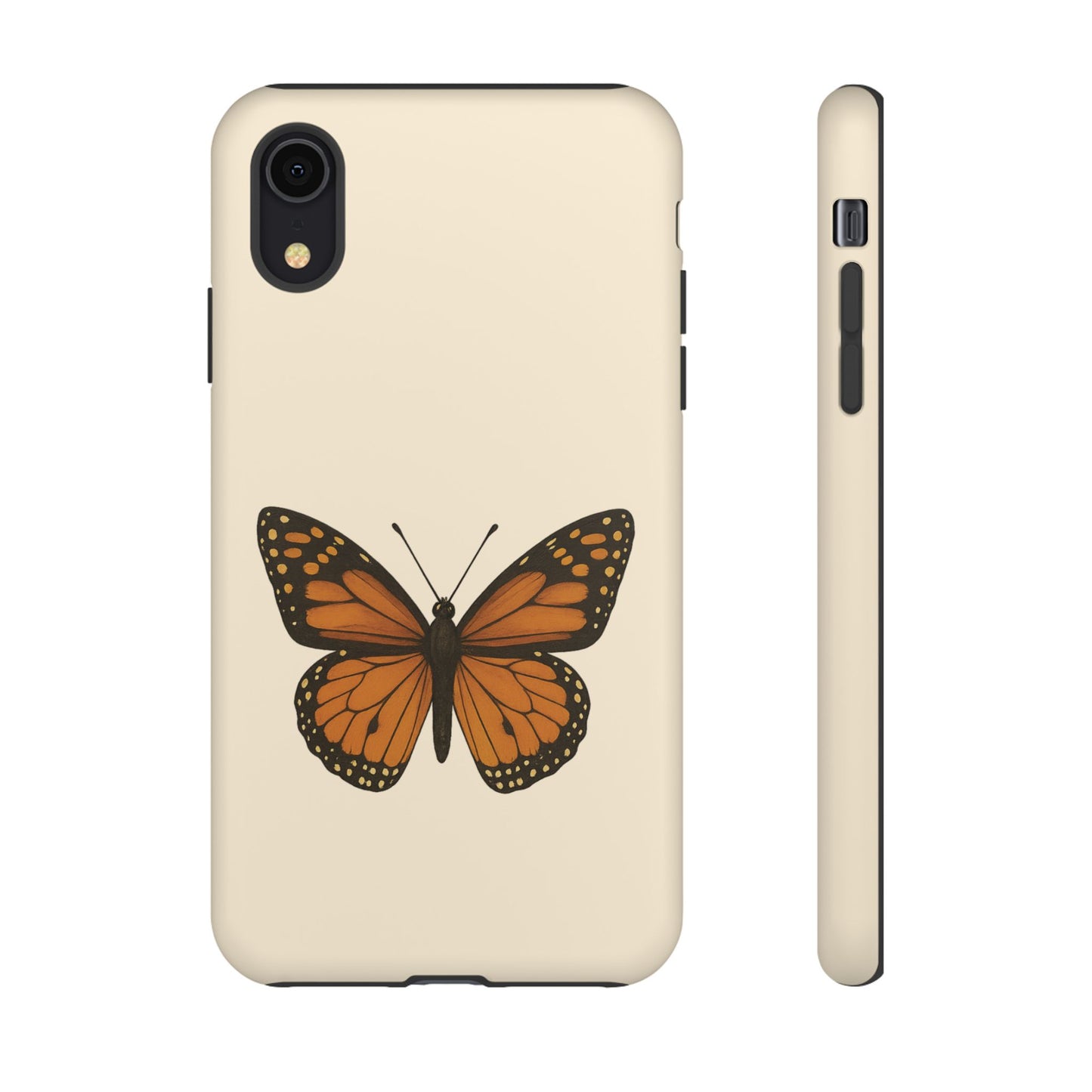 Butterfly Phone Case, Tough Phone Cover for Nature Lovers, Floral Design, Gift for Her, Trendy Cell Phone Protector
