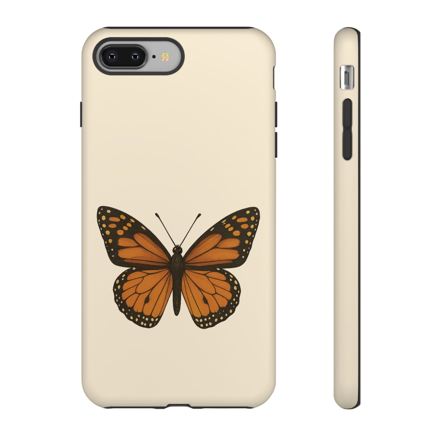 Butterfly Phone Case, Tough Phone Cover for Nature Lovers, Floral Design, Gift for Her, Trendy Cell Phone Protector