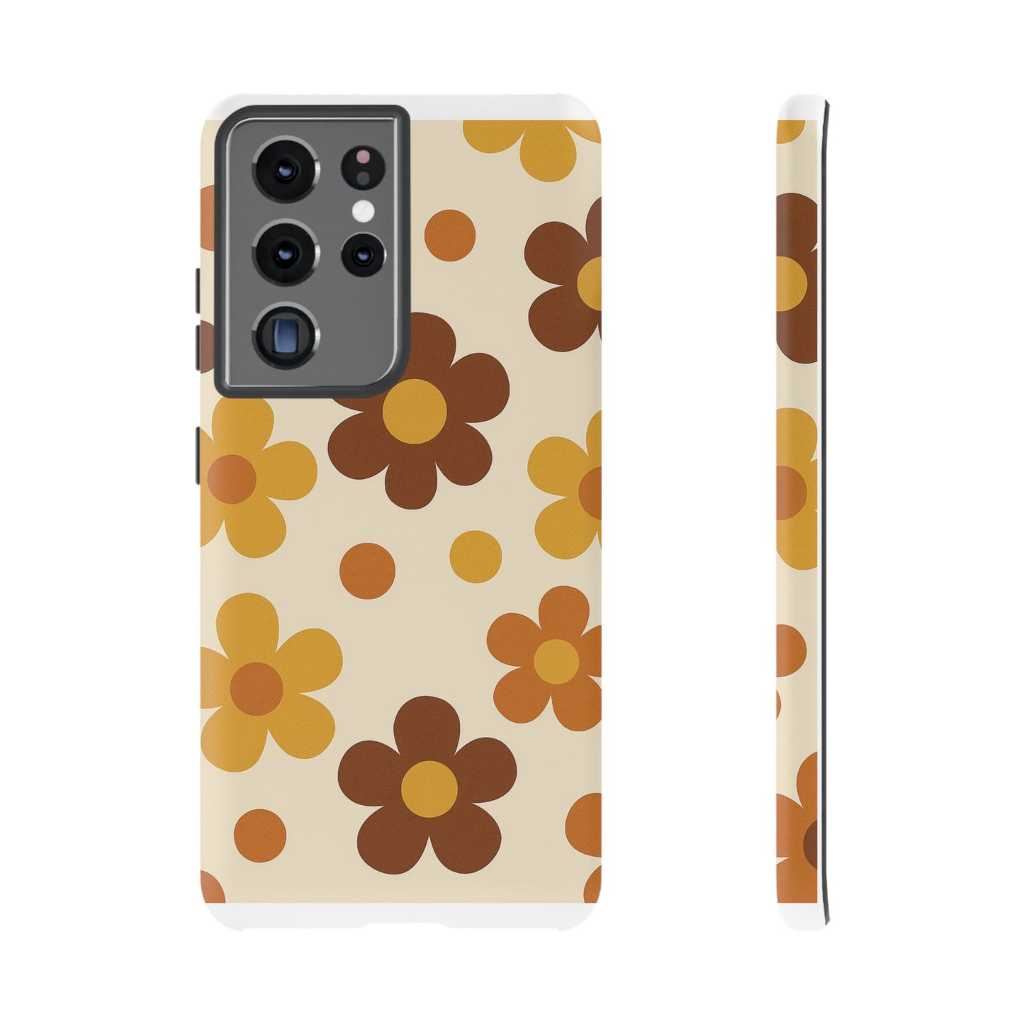 Flower Pattern Phone Case, Cute Phone Cover, Floral Design, Tough Phone Accessories, Gifts for Her, Boho Style Case
