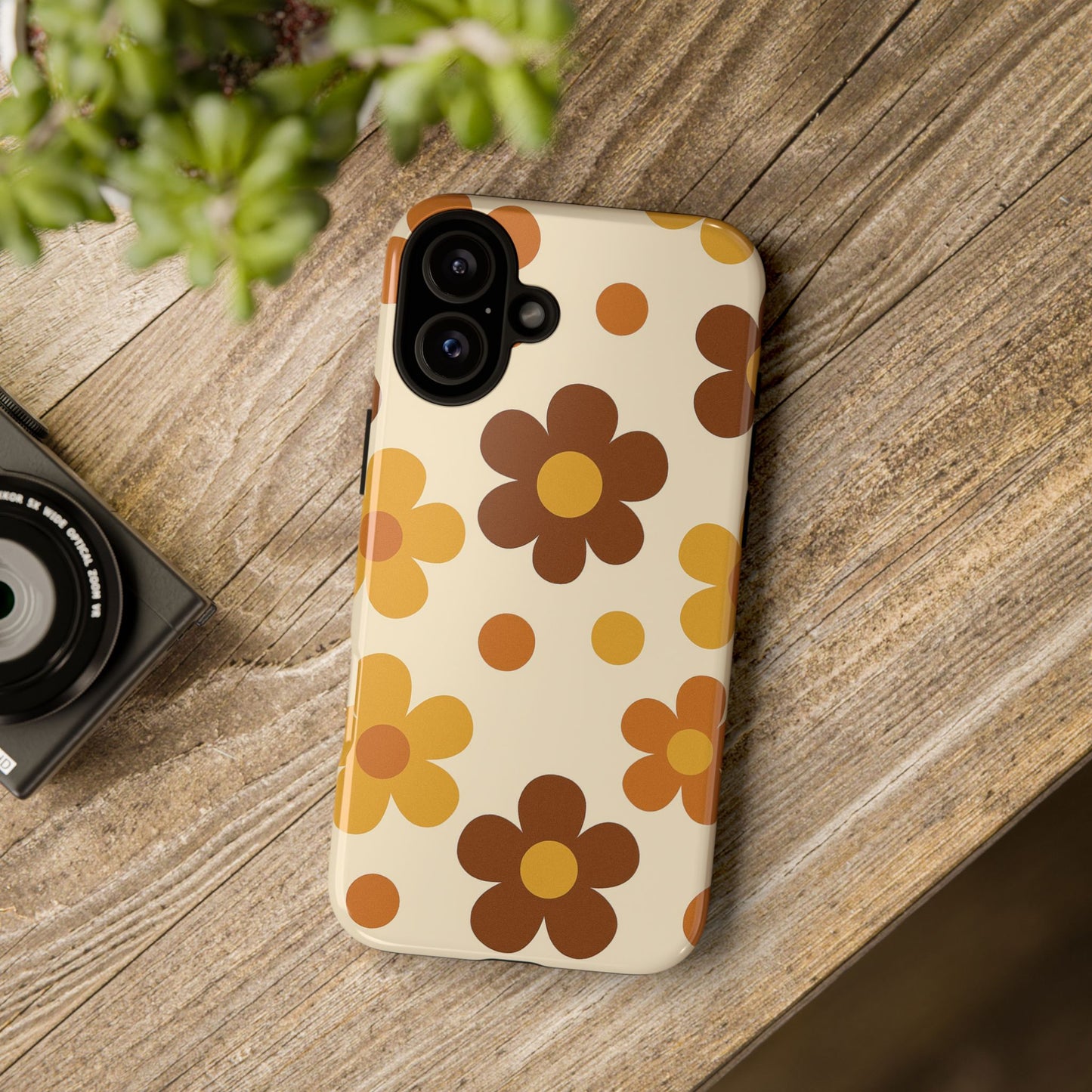 Flower Pattern Phone Case, Cute Phone Cover, Floral Design, Tough Phone Accessories, Gifts for Her, Boho Style Case