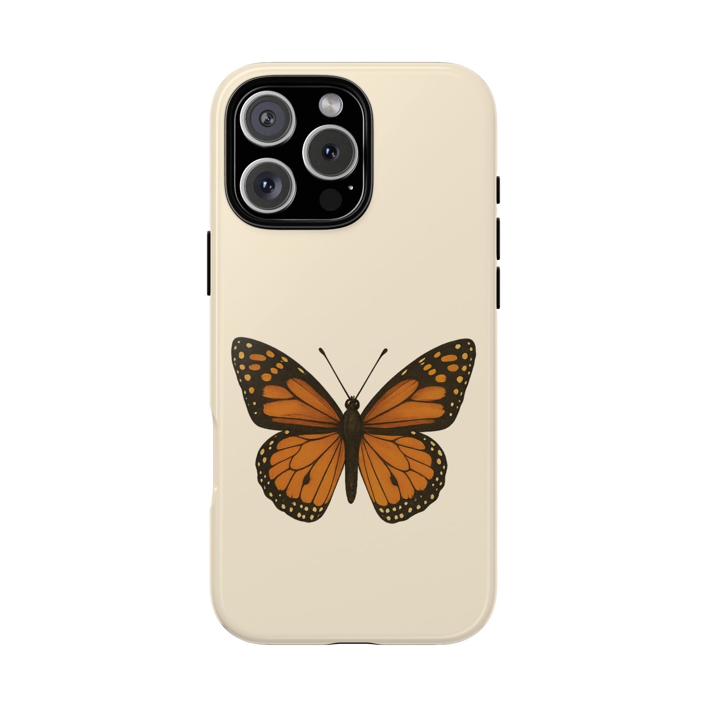 Butterfly Phone Case, Tough Phone Cover for Nature Lovers, Floral Design, Gift for Her, Trendy Cell Phone Protector