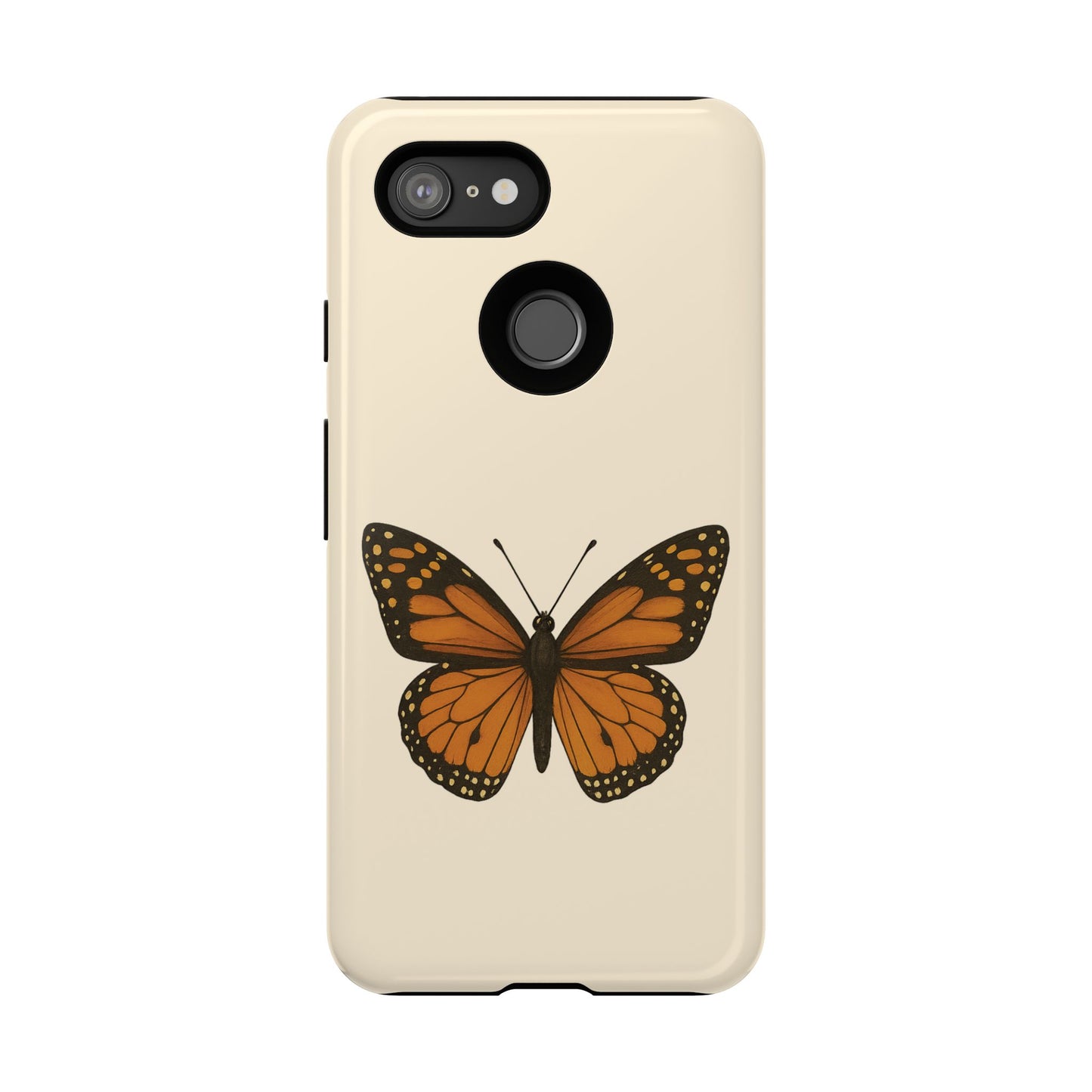 Butterfly Phone Case, Tough Phone Cover for Nature Lovers, Floral Design, Gift for Her, Trendy Cell Phone Protector