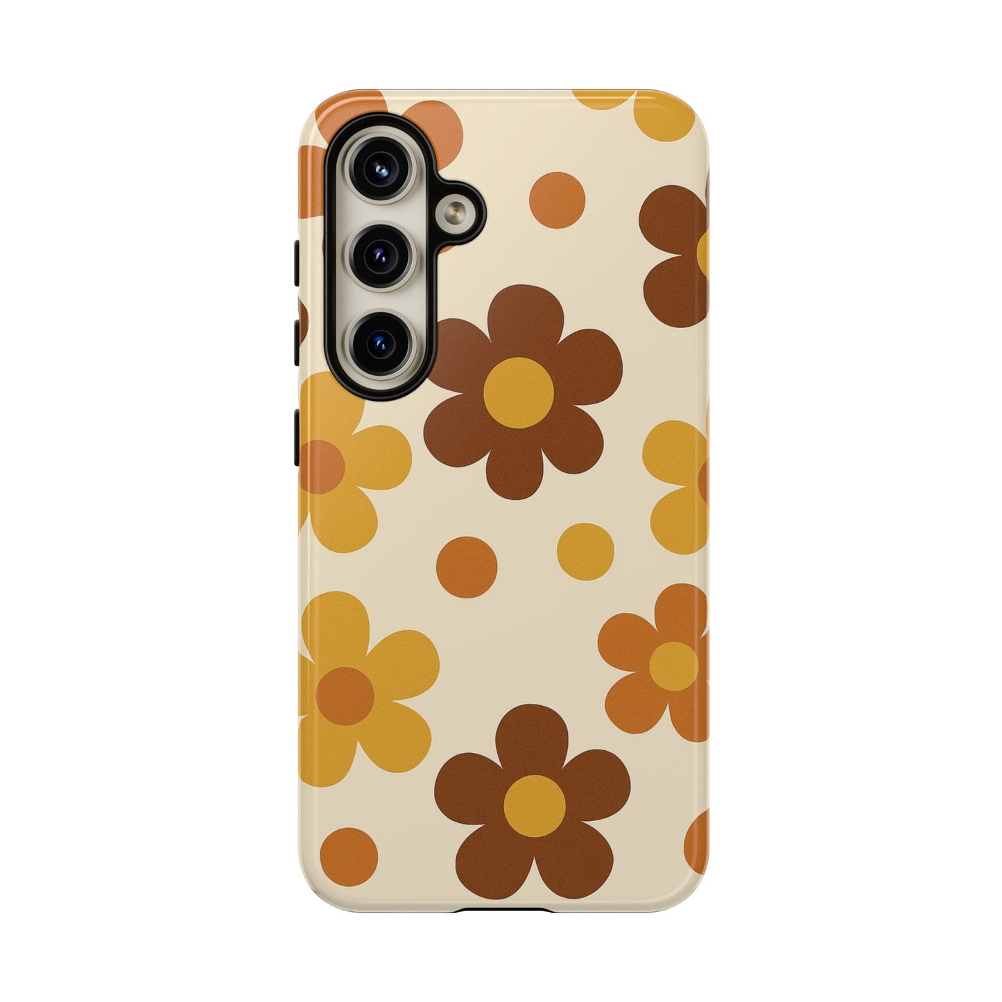 Flower Pattern Phone Case, Cute Phone Cover, Floral Design, Tough Phone Accessories, Gifts for Her, Boho Style Case