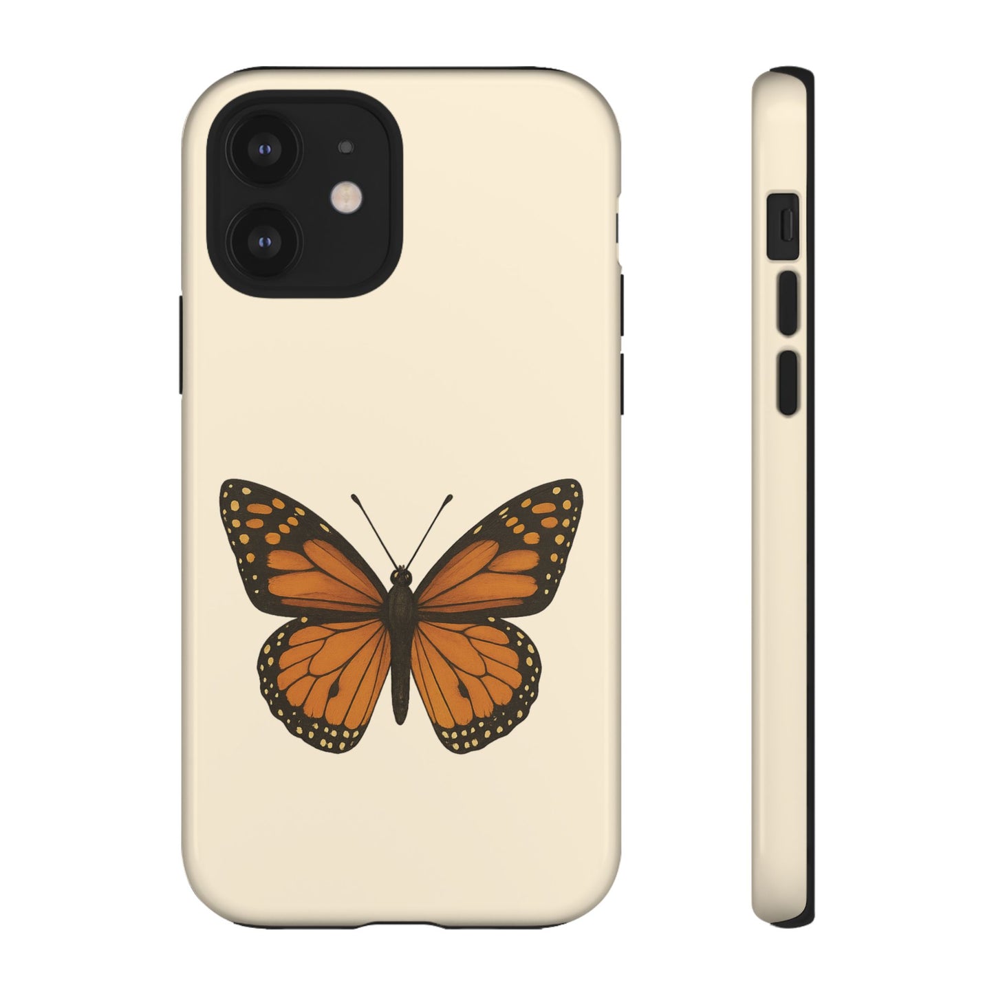 Butterfly Phone Case, Tough Phone Cover for Nature Lovers, Floral Design, Gift for Her, Trendy Cell Phone Protector