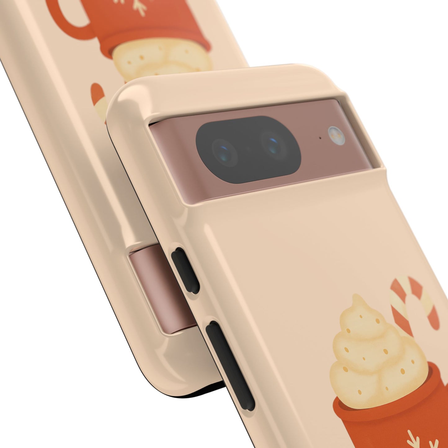 Cozy Holiday Phone Case with Hot Cocoa Design, Winter Style Cover, Cute Gift for Coffee Lovers, Seasonal Accessories, Fun Gadget Decor
