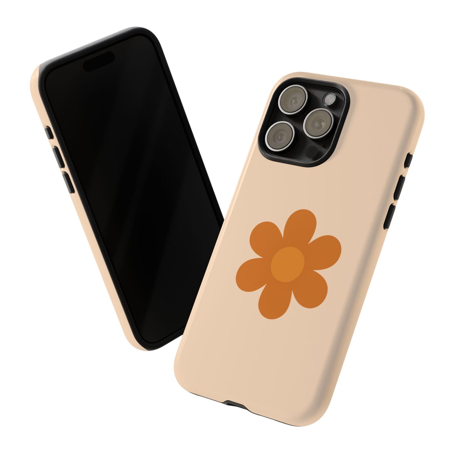 Stylish Flower Phone Case, Floral Tough Case, Trendy Mobile Cover, Cute Gift for Friends, Birthday, Everyday Use