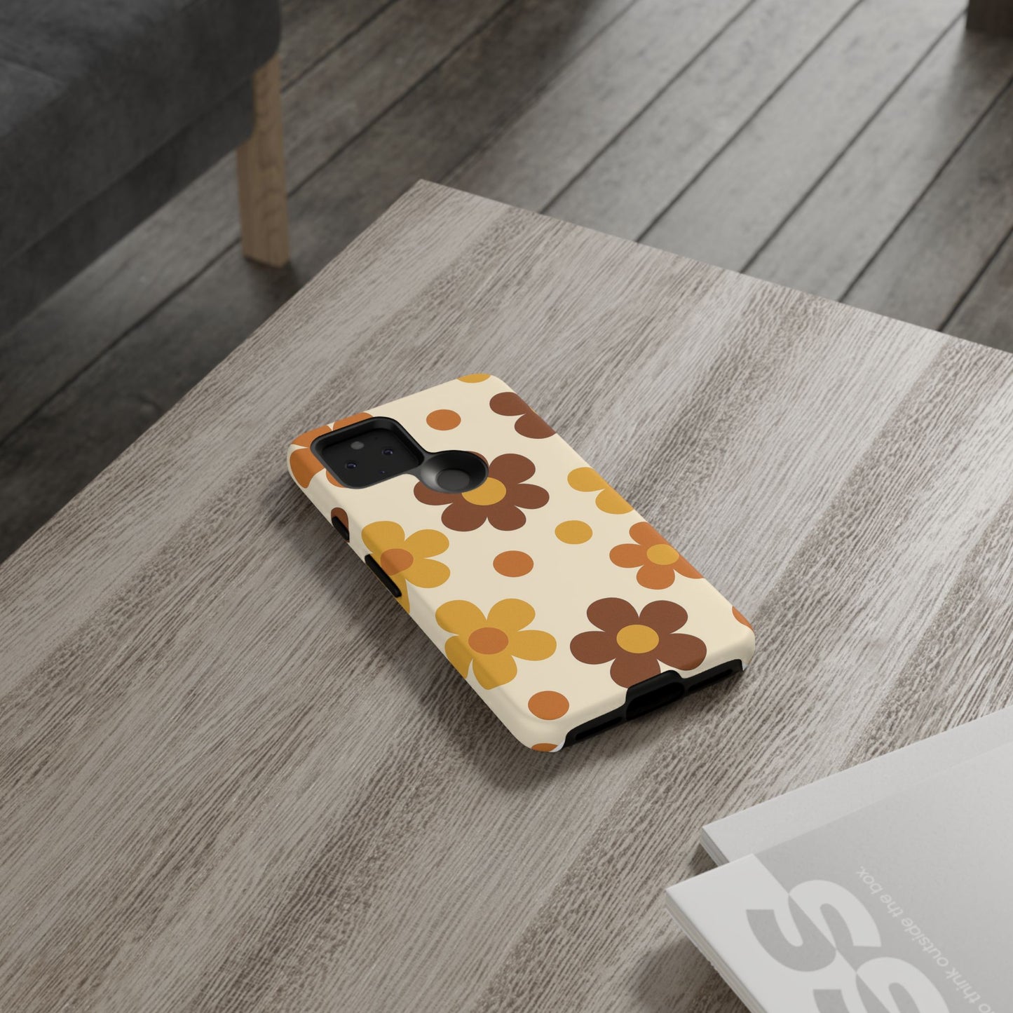 Flower Pattern Phone Case, Cute Phone Cover, Floral Design, Tough Phone Accessories, Gifts for Her, Boho Style Case