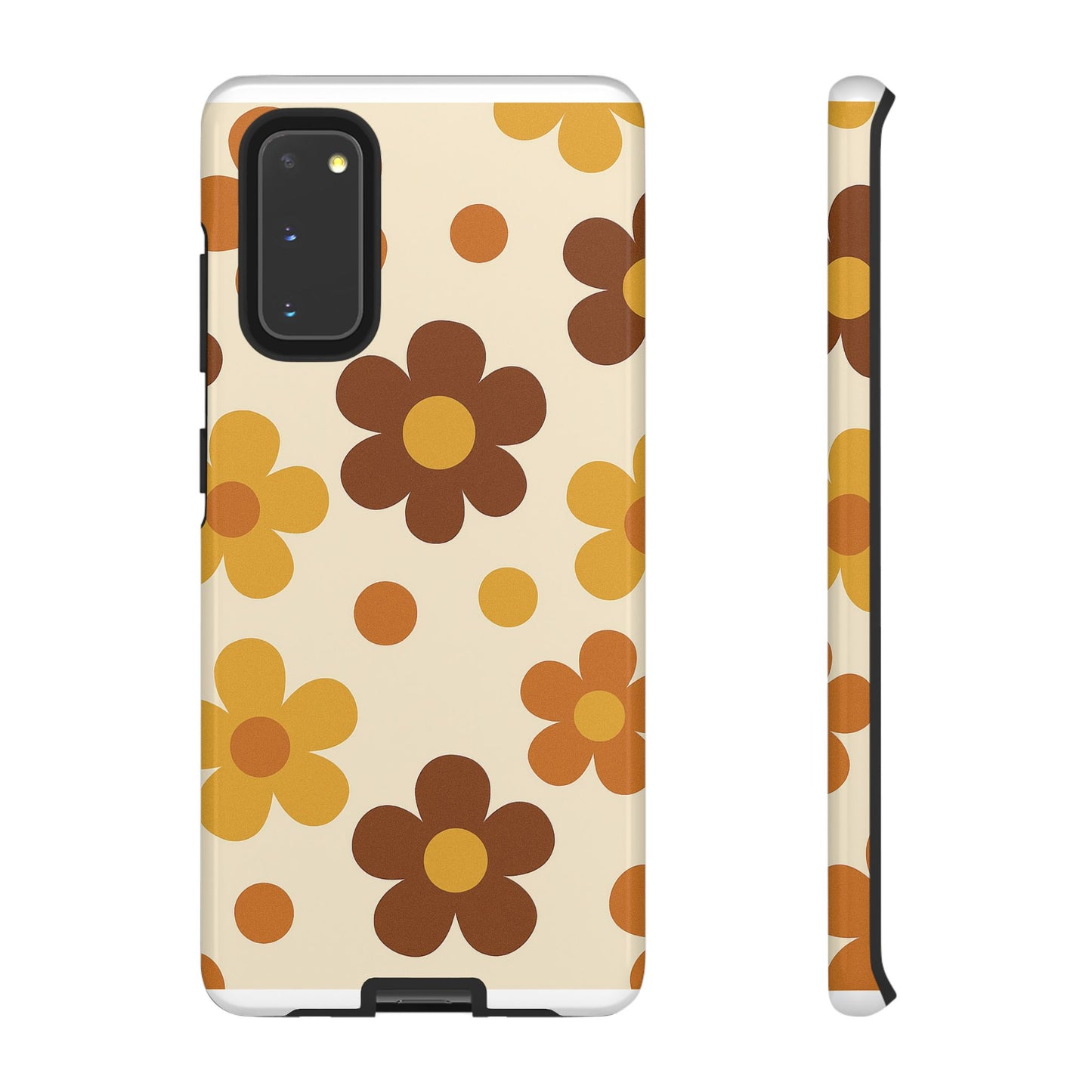 Flower Pattern Phone Case, Cute Phone Cover, Floral Design, Tough Phone Accessories, Gifts for Her, Boho Style Case