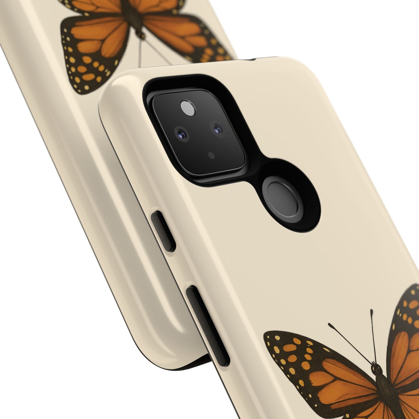 Butterfly Phone Case, Tough Phone Cover for Nature Lovers, Floral Design, Gift for Her, Trendy Cell Phone Protector