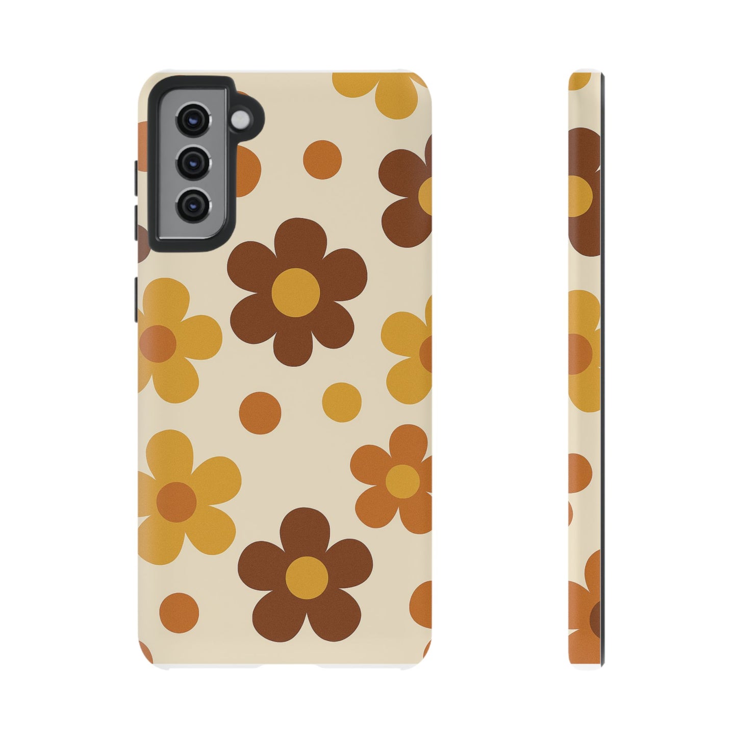 Flower Pattern Phone Case, Cute Phone Cover, Floral Design, Tough Phone Accessories, Gifts for Her, Boho Style Case