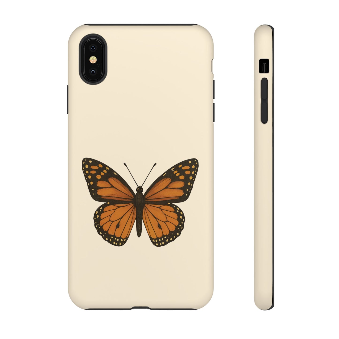 Butterfly Phone Case, Tough Phone Cover for Nature Lovers, Floral Design, Gift for Her, Trendy Cell Phone Protector