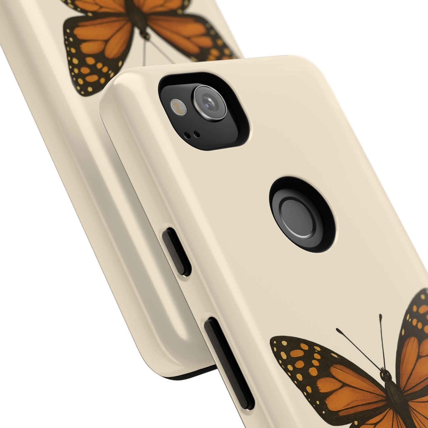 Butterfly Phone Case, Tough Phone Cover for Nature Lovers, Floral Design, Gift for Her, Trendy Cell Phone Protector