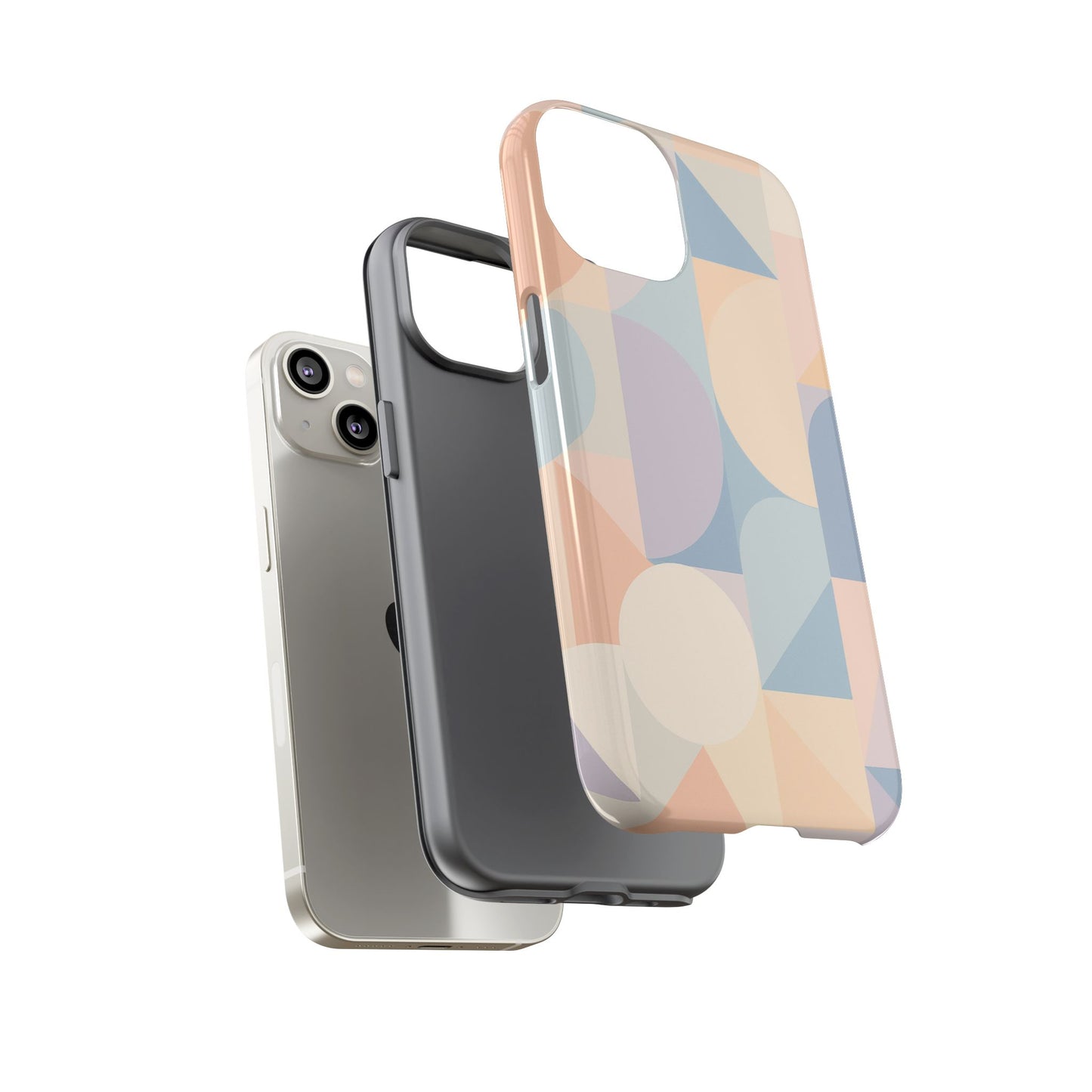 Geometric Phone Case - Stylish, Durable, Protective Cover for Everyday Use, Gift for Her, Trendy Design, Birthday, Back to School