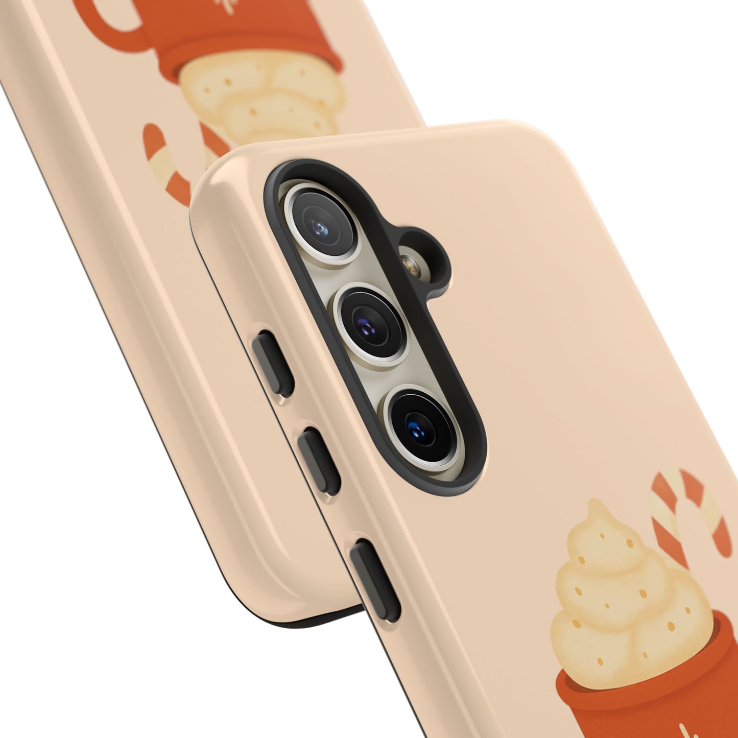 Cozy Holiday Phone Case with Hot Cocoa Design, Winter Style Cover, Cute Gift for Coffee Lovers, Seasonal Accessories, Fun Gadget Decor