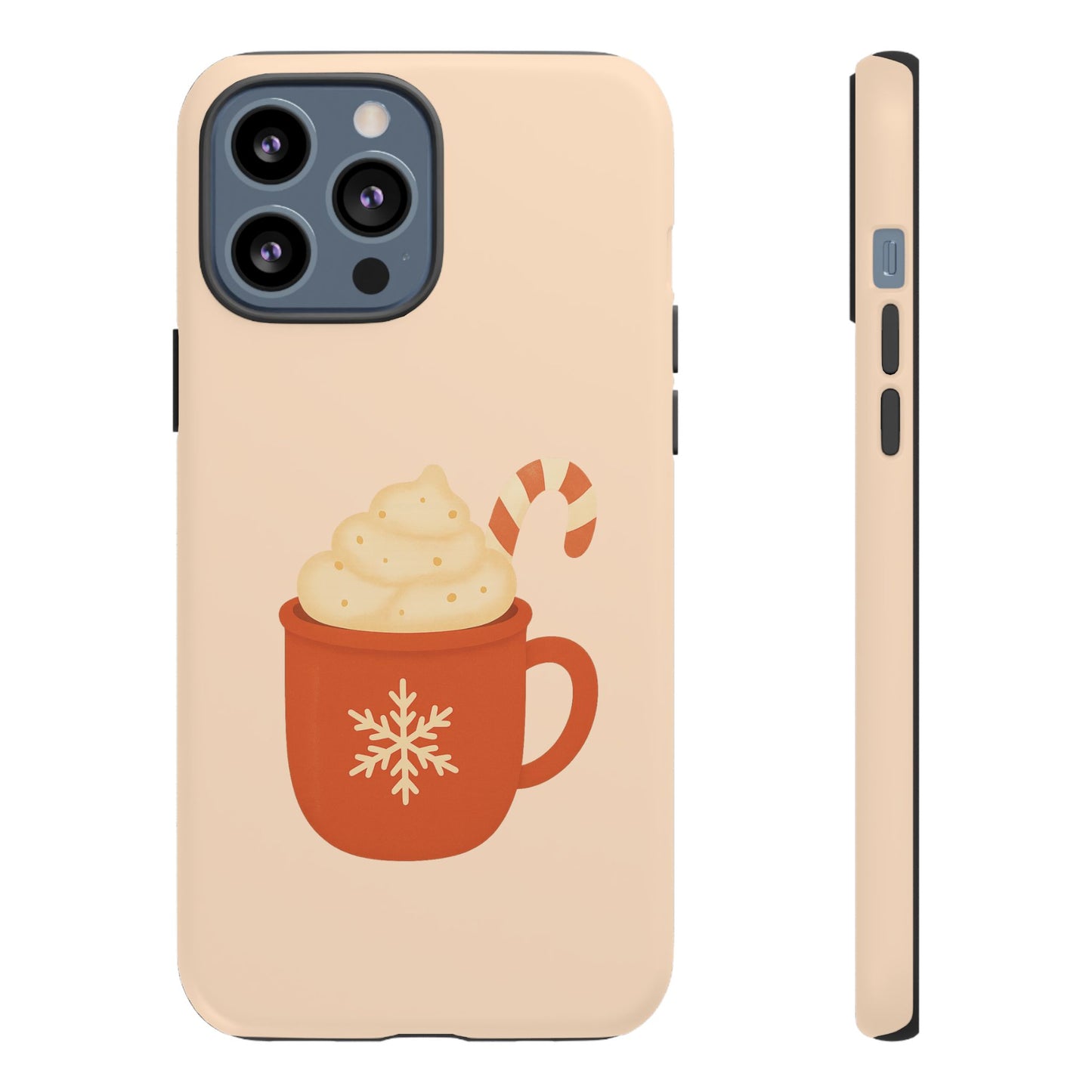 Cozy Holiday Phone Case with Hot Cocoa Design, Winter Style Cover, Cute Gift for Coffee Lovers, Seasonal Accessories, Fun Gadget Decor