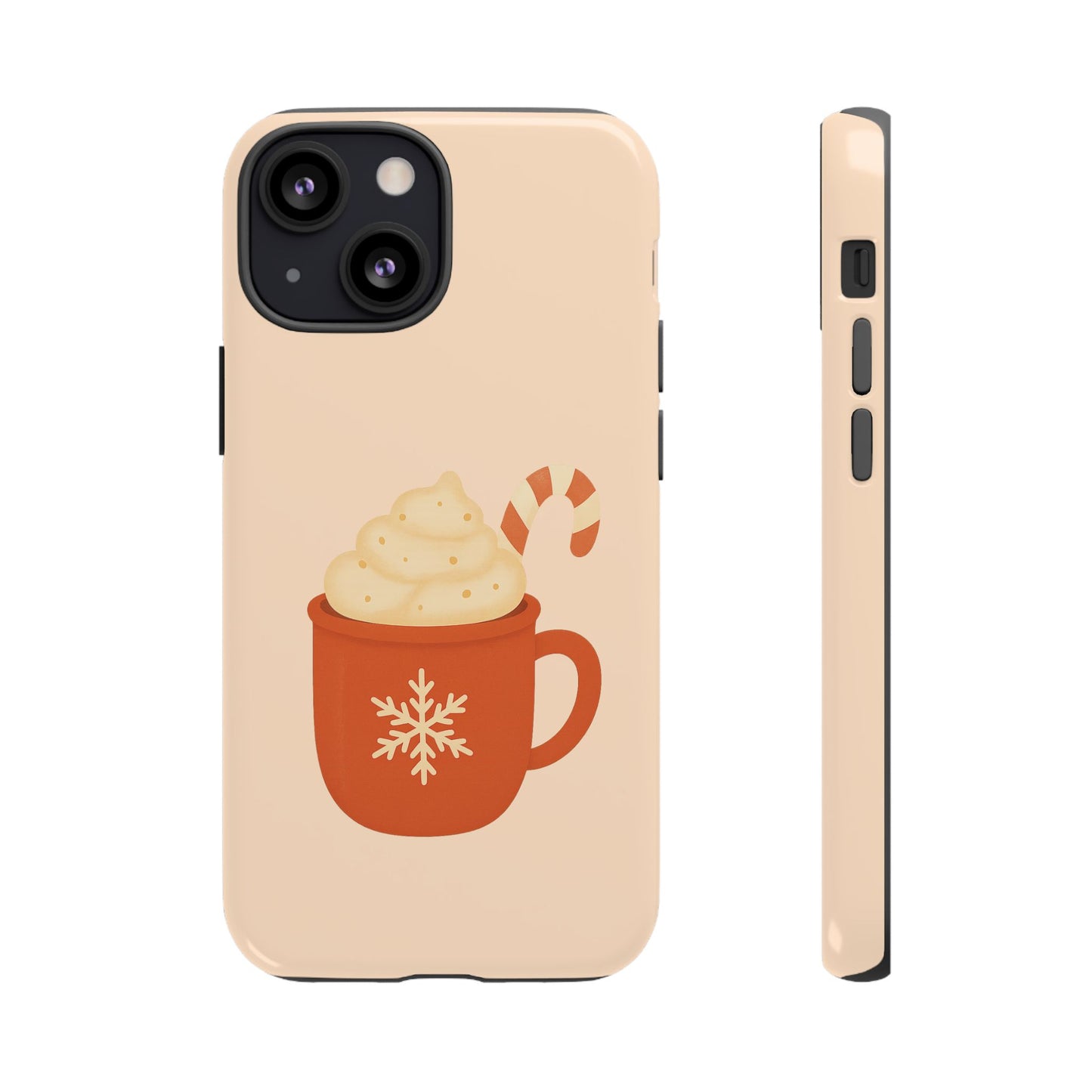 Cozy Holiday Phone Case with Hot Cocoa Design, Winter Style Cover, Cute Gift for Coffee Lovers, Seasonal Accessories, Fun Gadget Decor