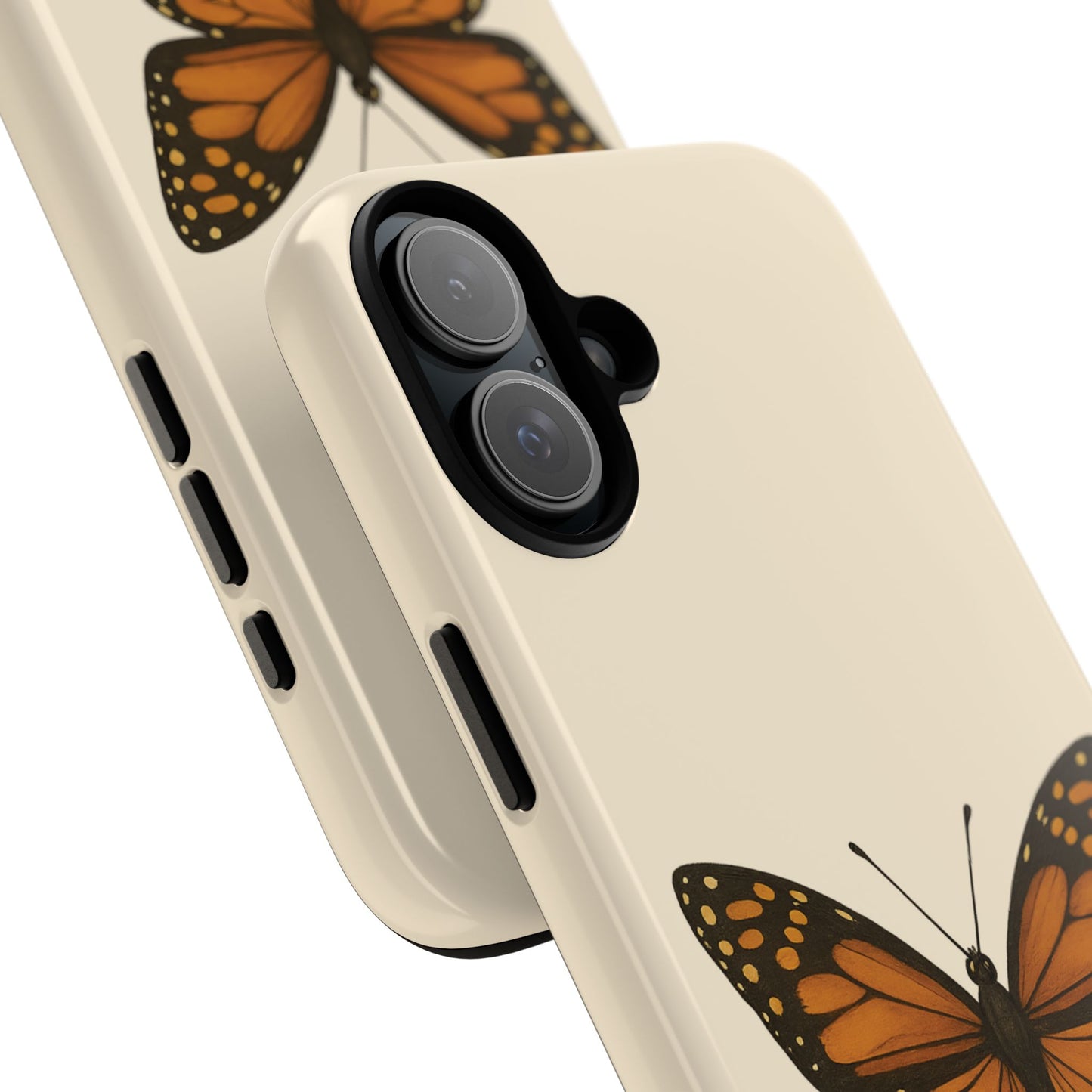 Butterfly Phone Case, Tough Phone Cover for Nature Lovers, Floral Design, Gift for Her, Trendy Cell Phone Protector