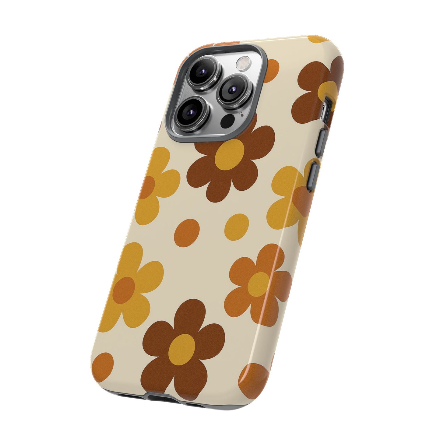 Flower Pattern Phone Case, Cute Phone Cover, Floral Design, Tough Phone Accessories, Gifts for Her, Boho Style Case