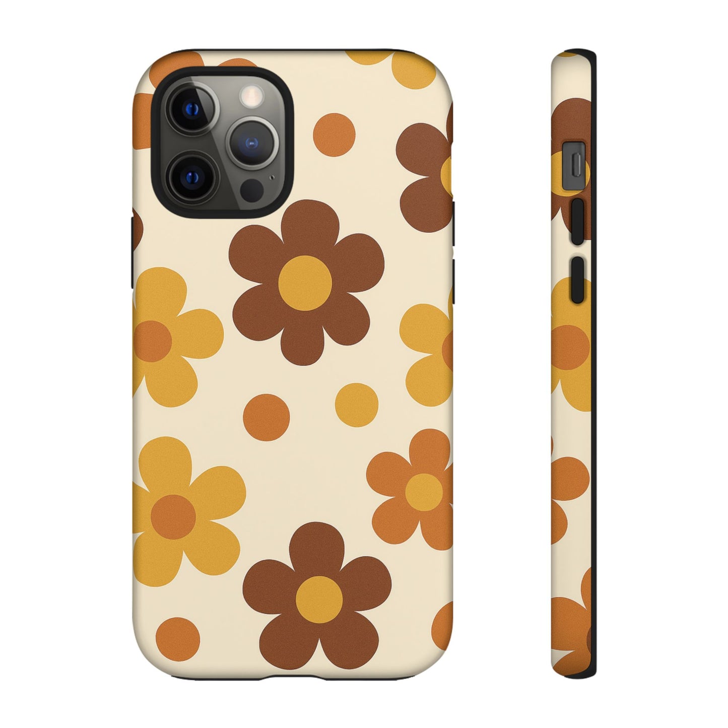 Flower Pattern Phone Case, Cute Phone Cover, Floral Design, Tough Phone Accessories, Gifts for Her, Boho Style Case
