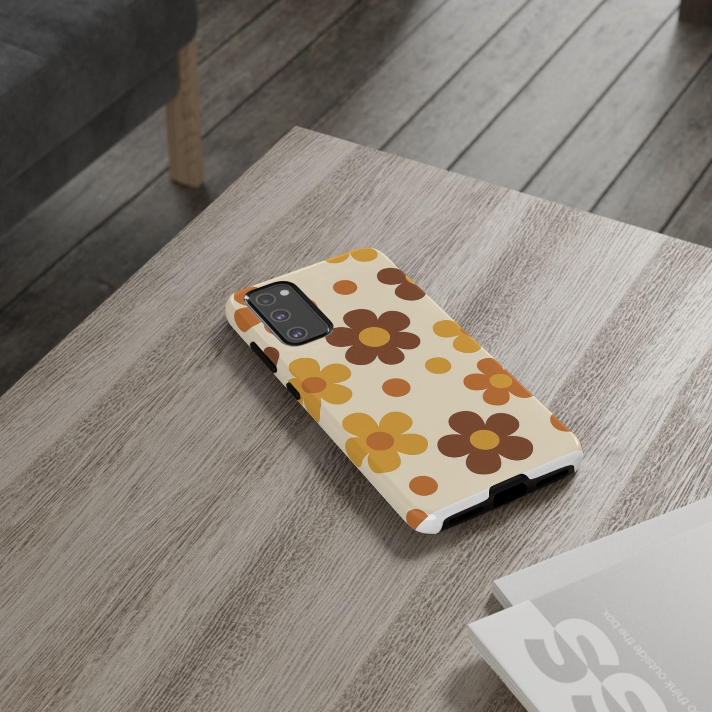 Flower Pattern Phone Case, Cute Phone Cover, Floral Design, Tough Phone Accessories, Gifts for Her, Boho Style Case