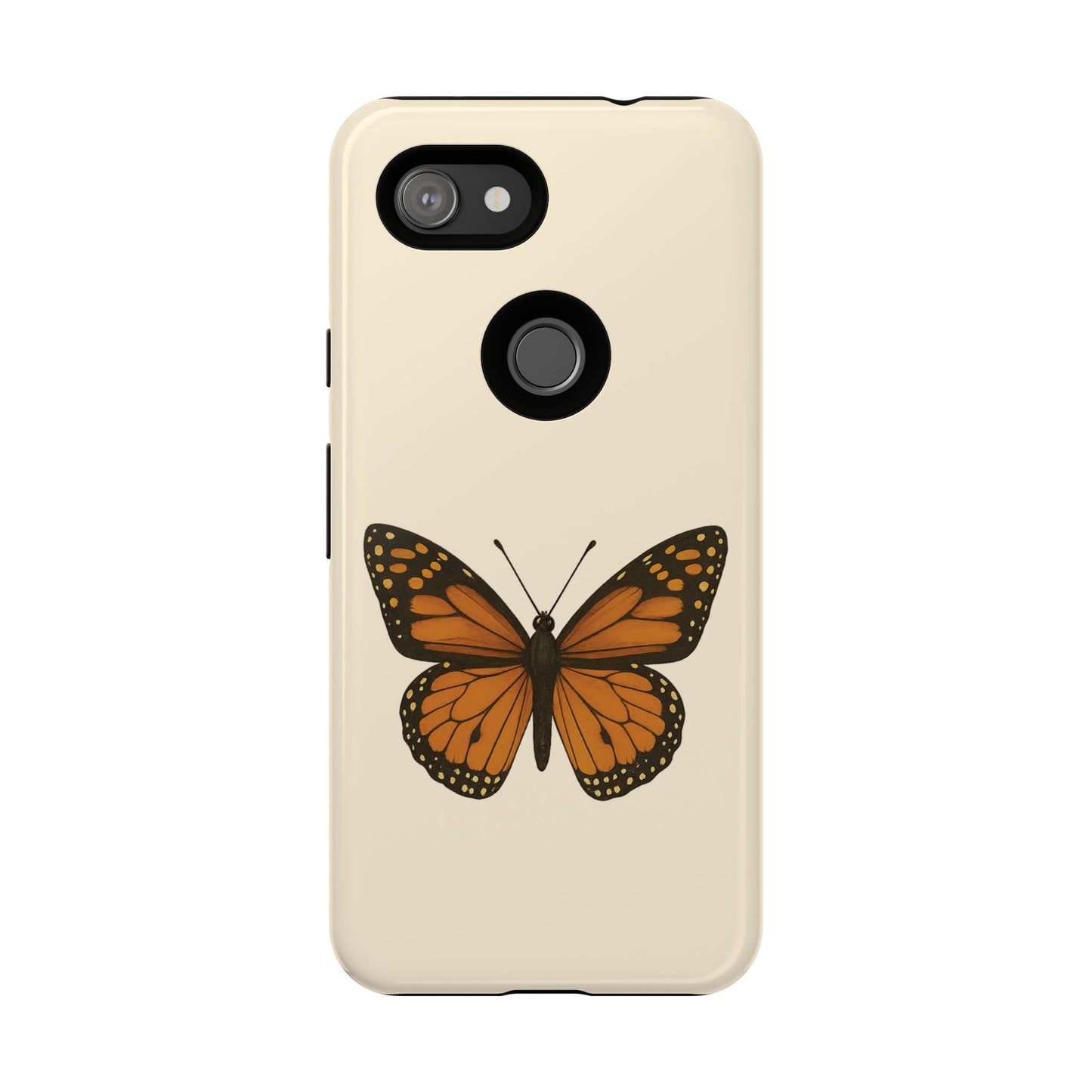 Butterfly Phone Case, Tough Phone Cover for Nature Lovers, Floral Design, Gift for Her, Trendy Cell Phone Protector