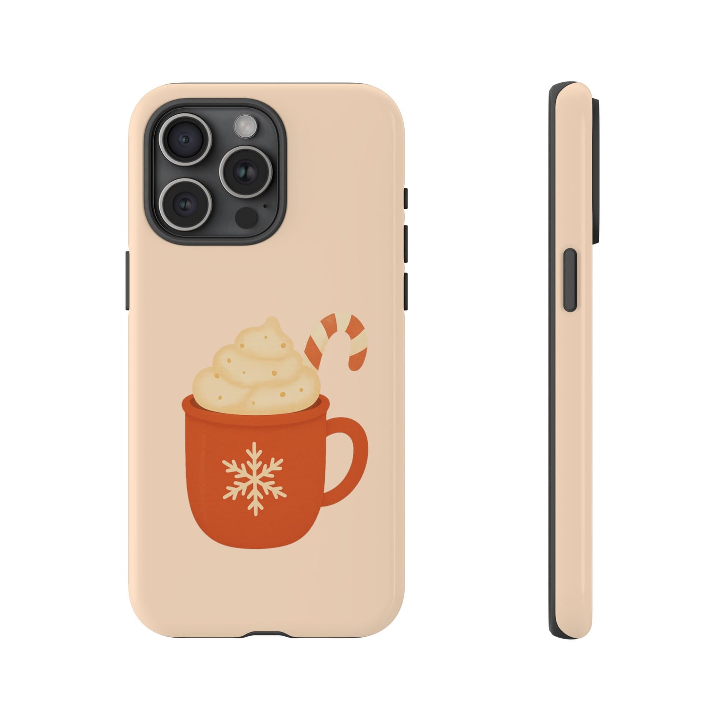 Cozy Holiday Phone Case with Hot Cocoa Design, Winter Style Cover, Cute Gift for Coffee Lovers, Seasonal Accessories, Fun Gadget Decor