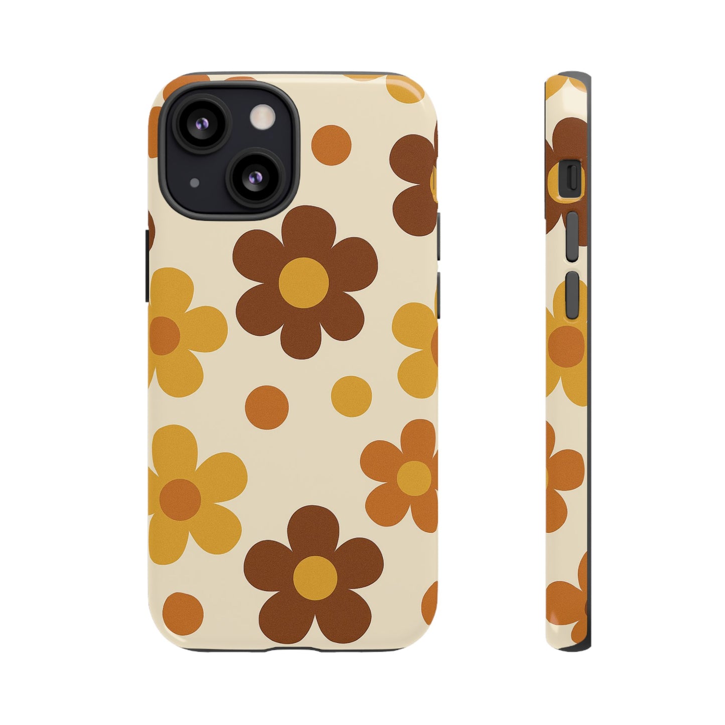 Flower Pattern Phone Case, Cute Phone Cover, Floral Design, Tough Phone Accessories, Gifts for Her, Boho Style Case