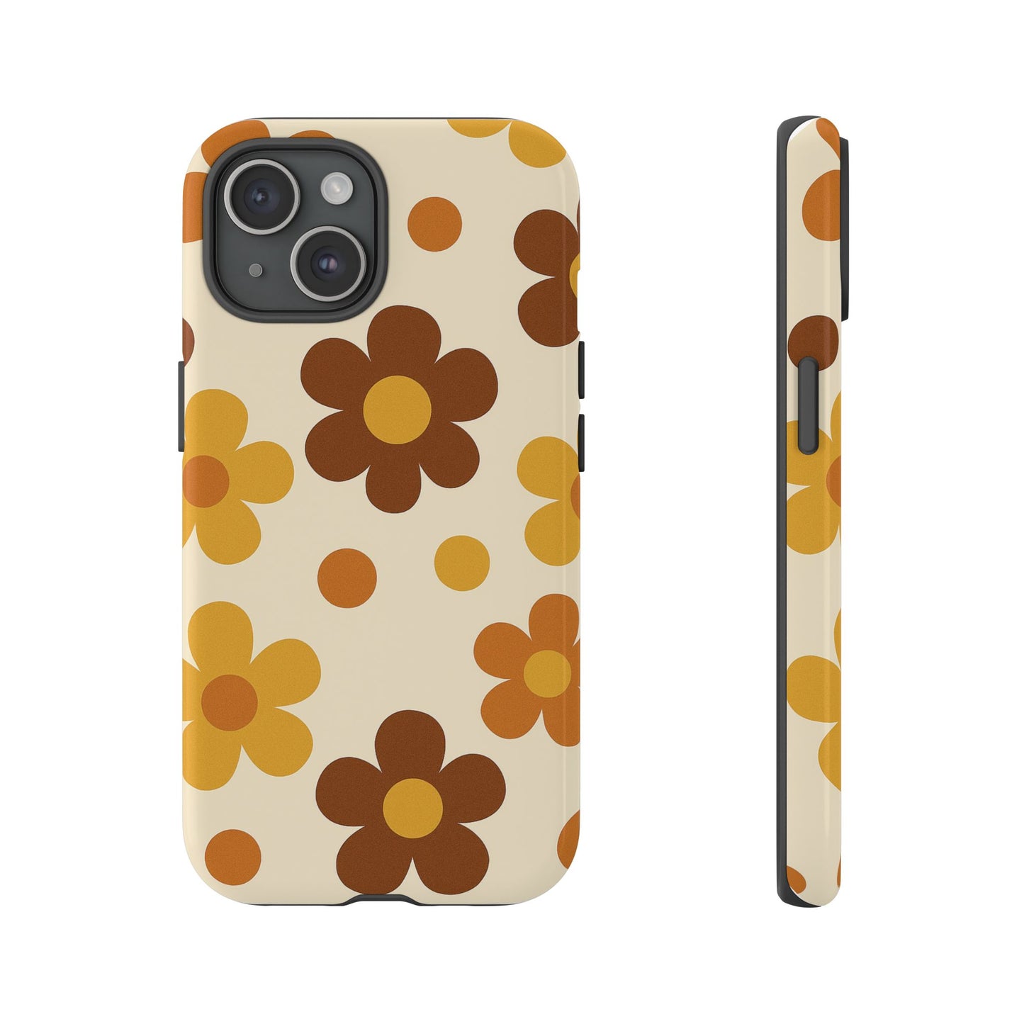 Flower Pattern Phone Case, Cute Phone Cover, Floral Design, Tough Phone Accessories, Gifts for Her, Boho Style Case