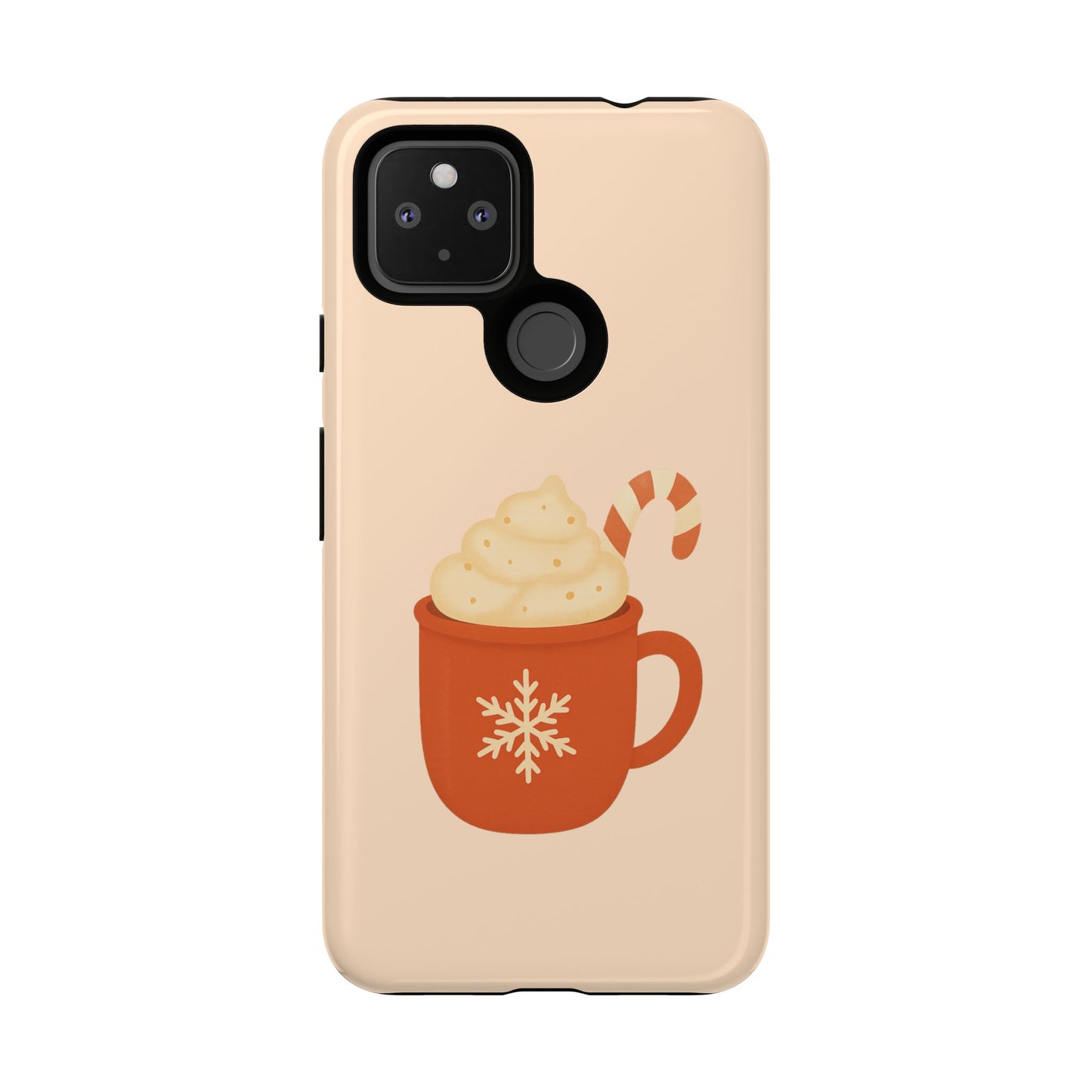 Cozy Holiday Phone Case with Hot Cocoa Design, Winter Style Cover, Cute Gift for Coffee Lovers, Seasonal Accessories, Fun Gadget Decor