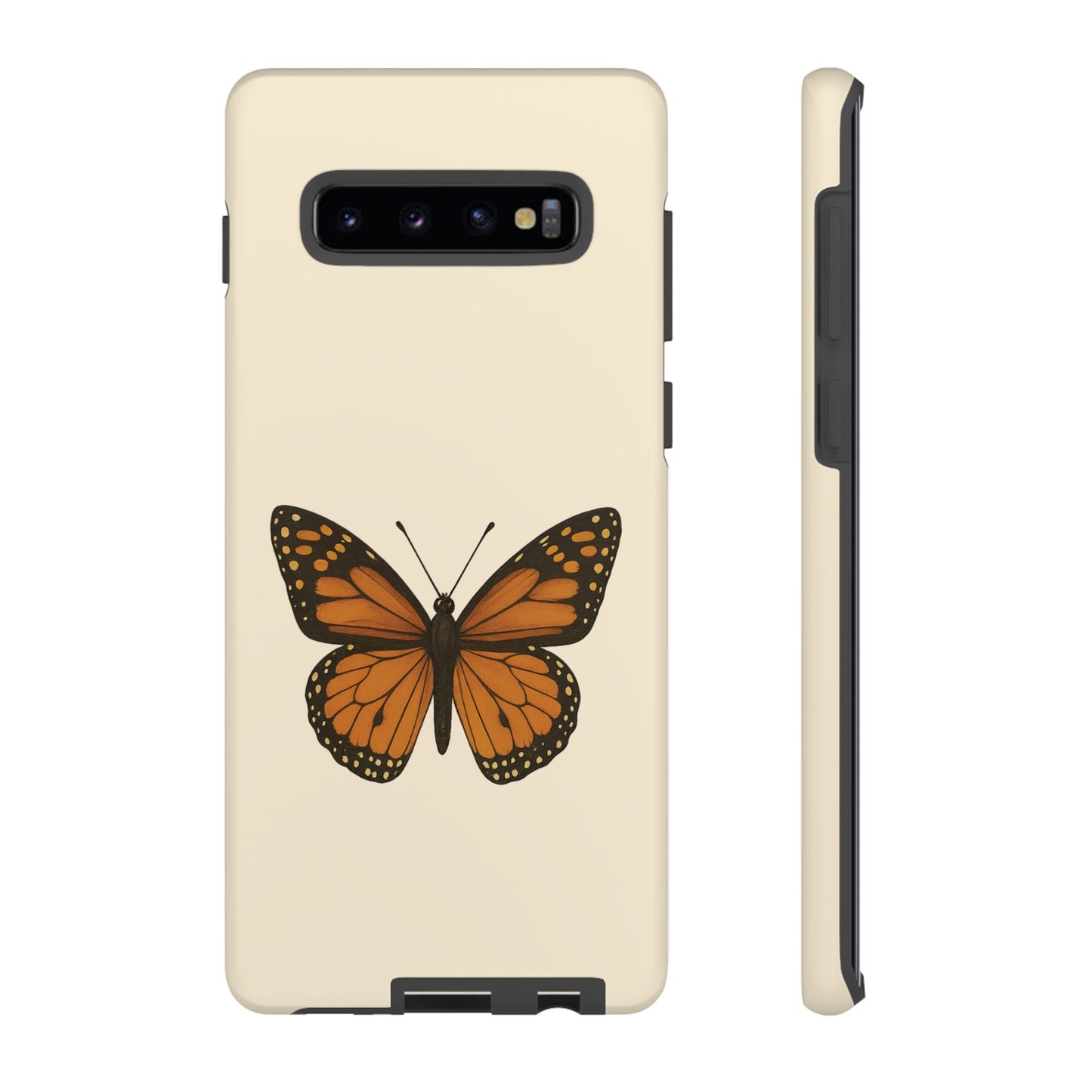 Butterfly Phone Case, Tough Phone Cover for Nature Lovers, Floral Design, Gift for Her, Trendy Cell Phone Protector