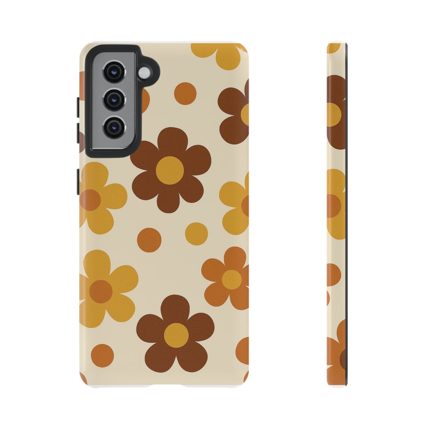 Flower Pattern Phone Case, Cute Phone Cover, Floral Design, Tough Phone Accessories, Gifts for Her, Boho Style Case