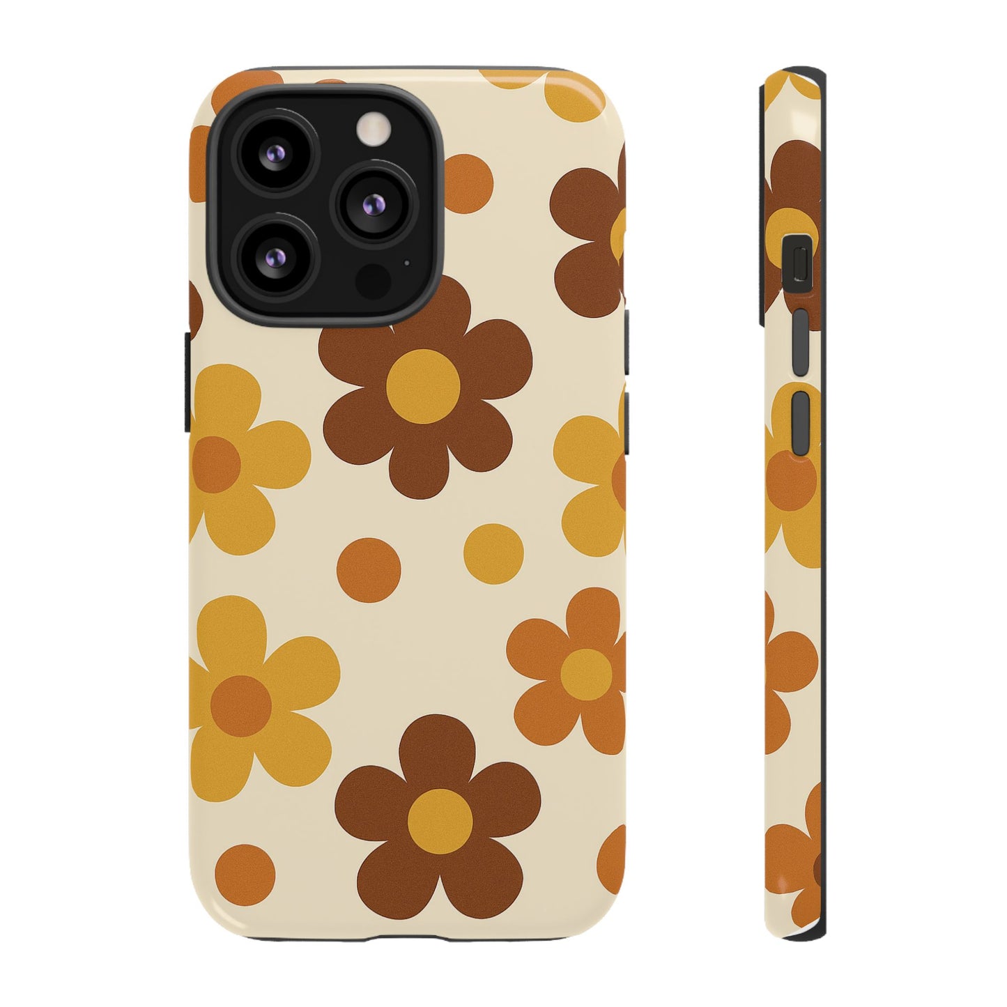 Flower Pattern Phone Case, Cute Phone Cover, Floral Design, Tough Phone Accessories, Gifts for Her, Boho Style Case