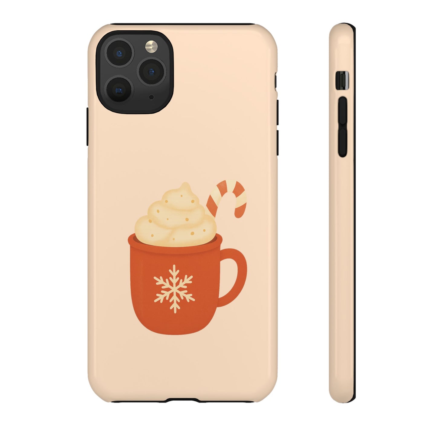 Cozy Holiday Phone Case with Hot Cocoa Design, Winter Style Cover, Cute Gift for Coffee Lovers, Seasonal Accessories, Fun Gadget Decor