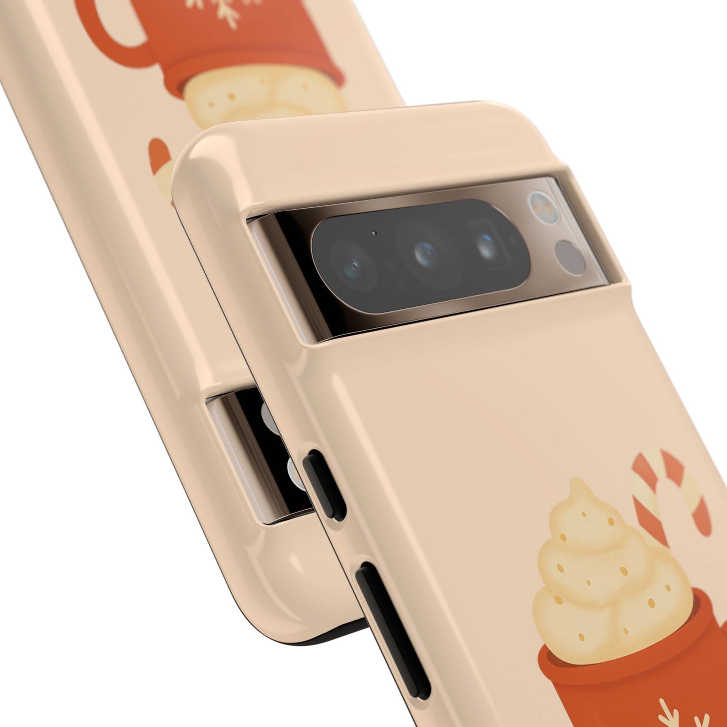 Cozy Holiday Phone Case with Hot Cocoa Design, Winter Style Cover, Cute Gift for Coffee Lovers, Seasonal Accessories, Fun Gadget Decor