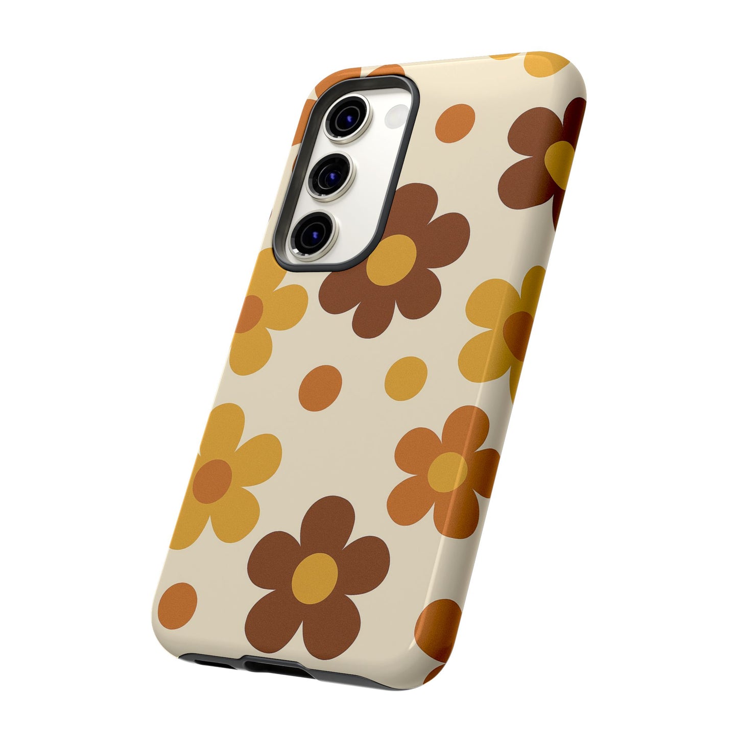 Flower Pattern Phone Case, Cute Phone Cover, Floral Design, Tough Phone Accessories, Gifts for Her, Boho Style Case