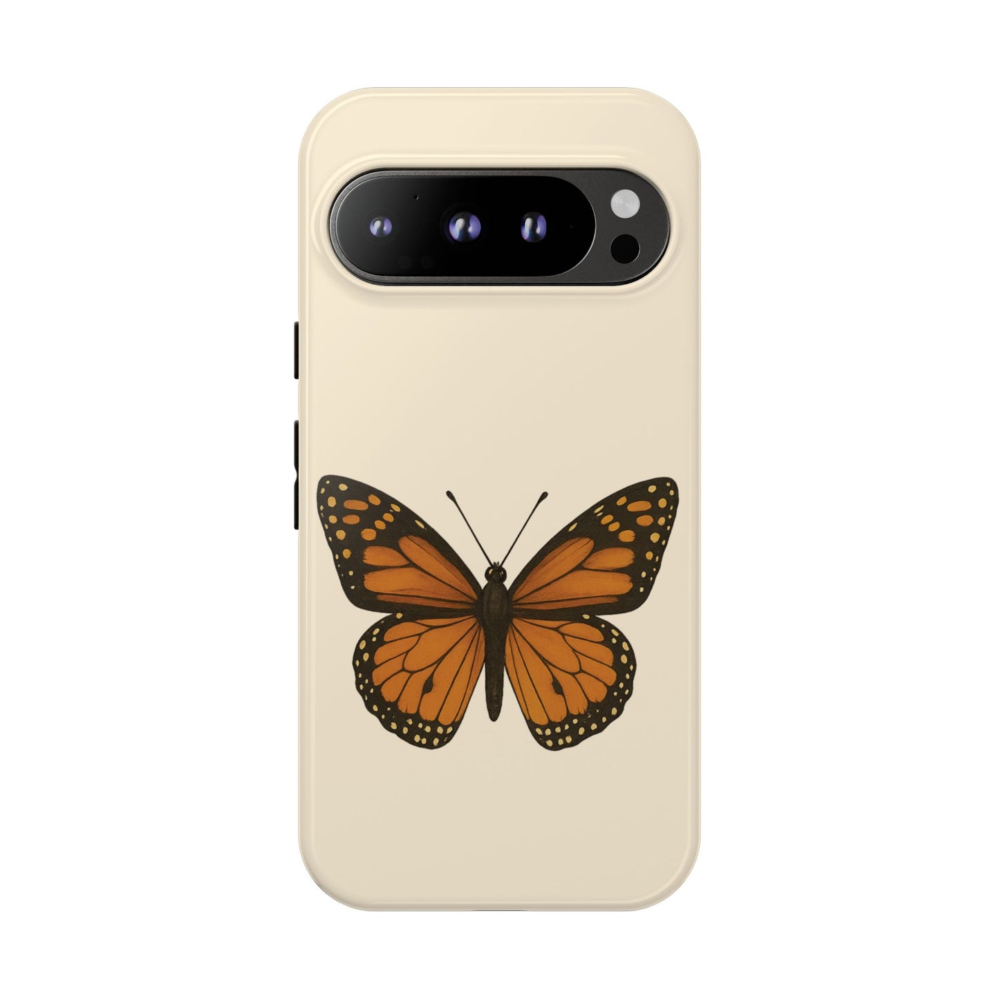 Butterfly Phone Case, Tough Phone Cover for Nature Lovers, Floral Design, Gift for Her, Trendy Cell Phone Protector