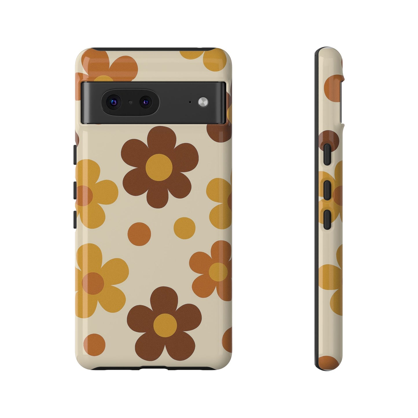 Flower Pattern Phone Case, Cute Phone Cover, Floral Design, Tough Phone Accessories, Gifts for Her, Boho Style Case