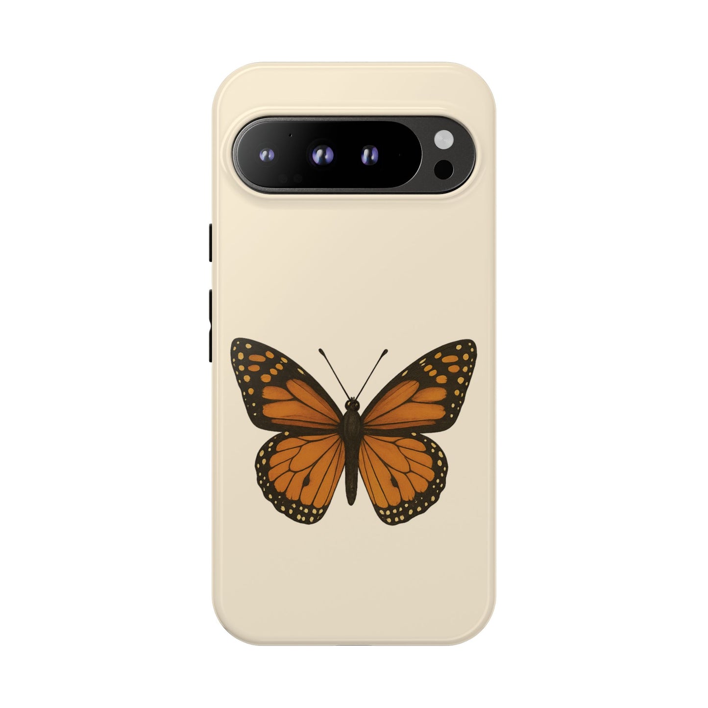 Butterfly Phone Case, Tough Phone Cover for Nature Lovers, Floral Design, Gift for Her, Trendy Cell Phone Protector