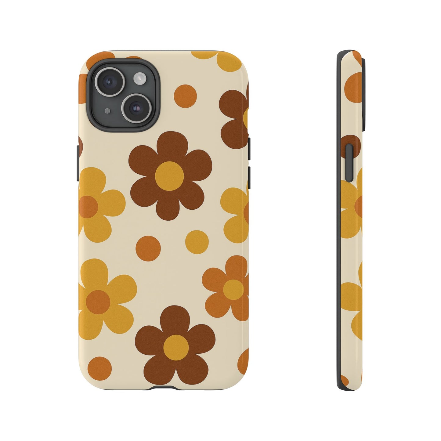 Flower Pattern Phone Case, Cute Phone Cover, Floral Design, Tough Phone Accessories, Gifts for Her, Boho Style Case